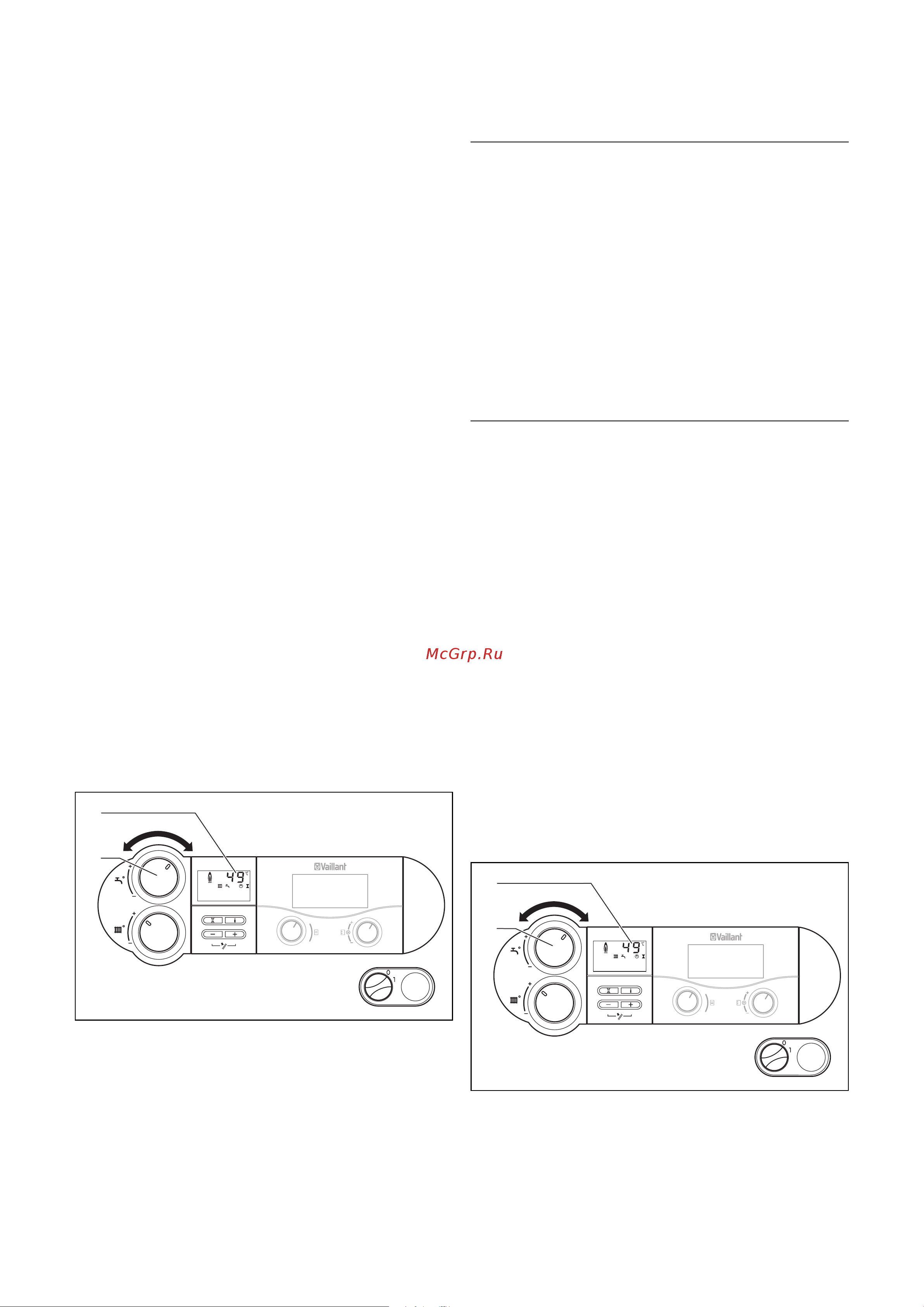 Vaillant eco VIT exclusiv VKK INT 3664 [16/76] Betjening af kedel