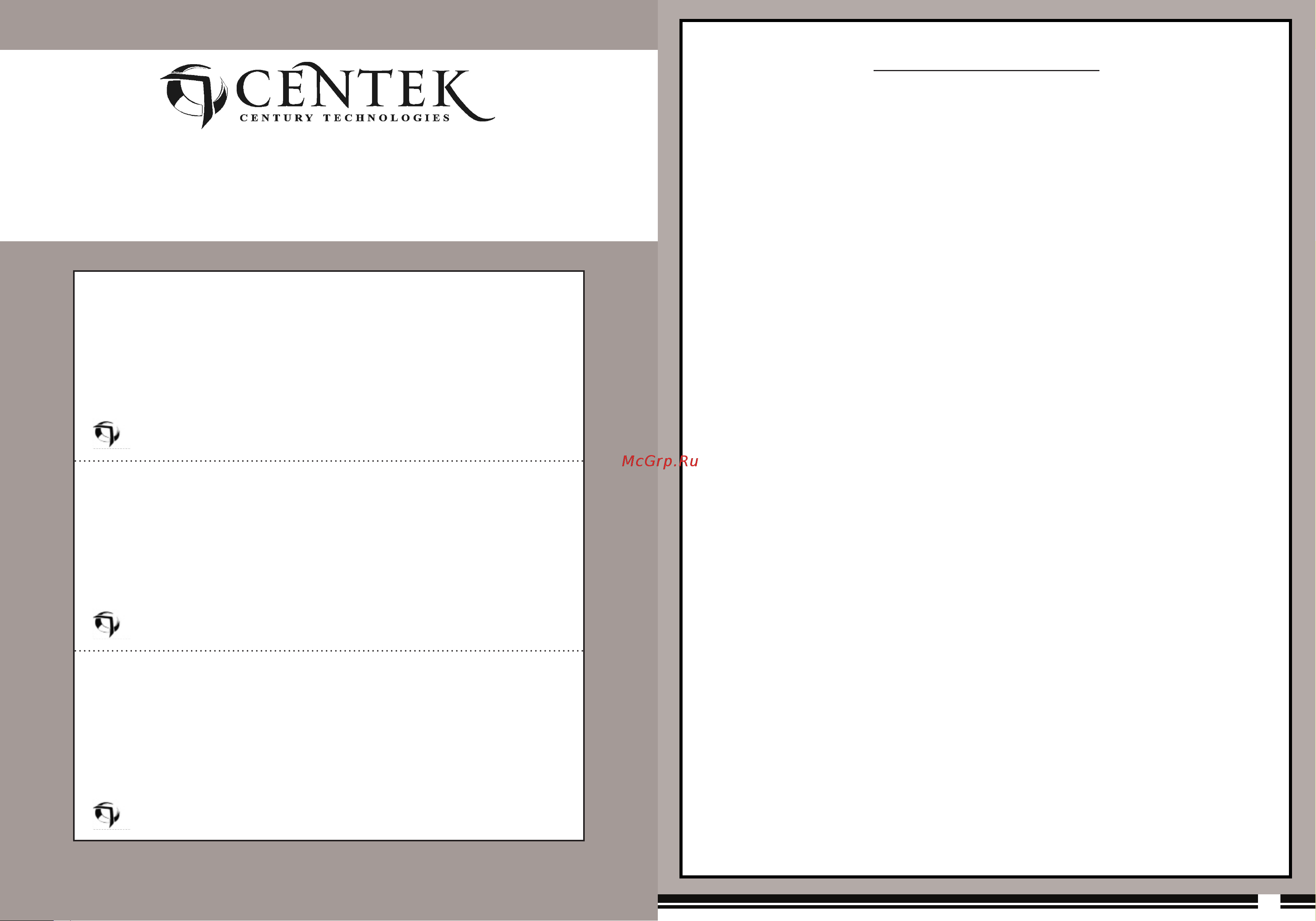 Centek CT-5509 [10/11] Модель __________________________________________________ серийный _____________________________________________ дата поступления в ремонт _________________________________ дата выдачи аппарата______________________________________ вид ремонт