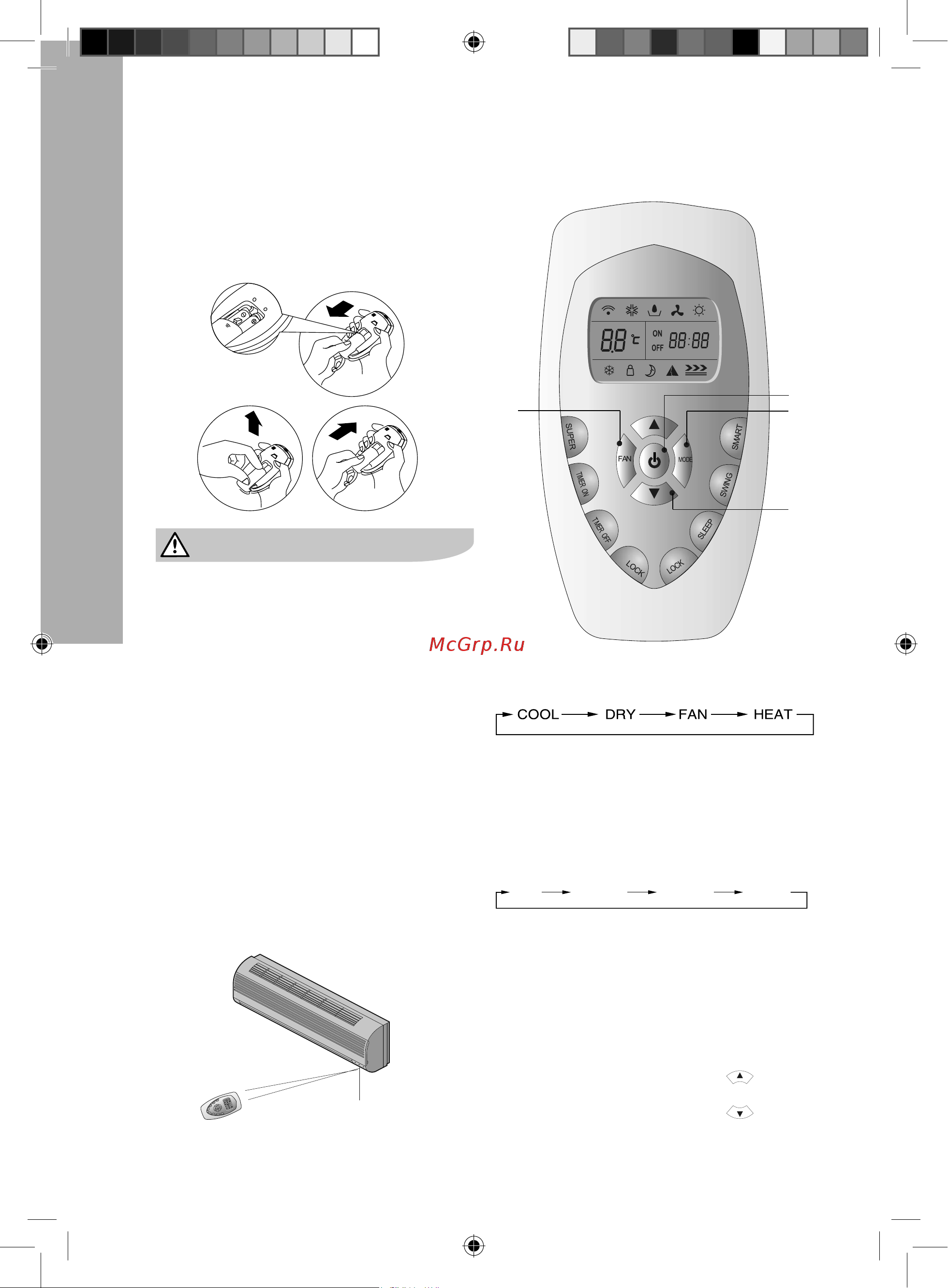 Electrolux EACS09HD [6/18] Режимы работы кондиционера