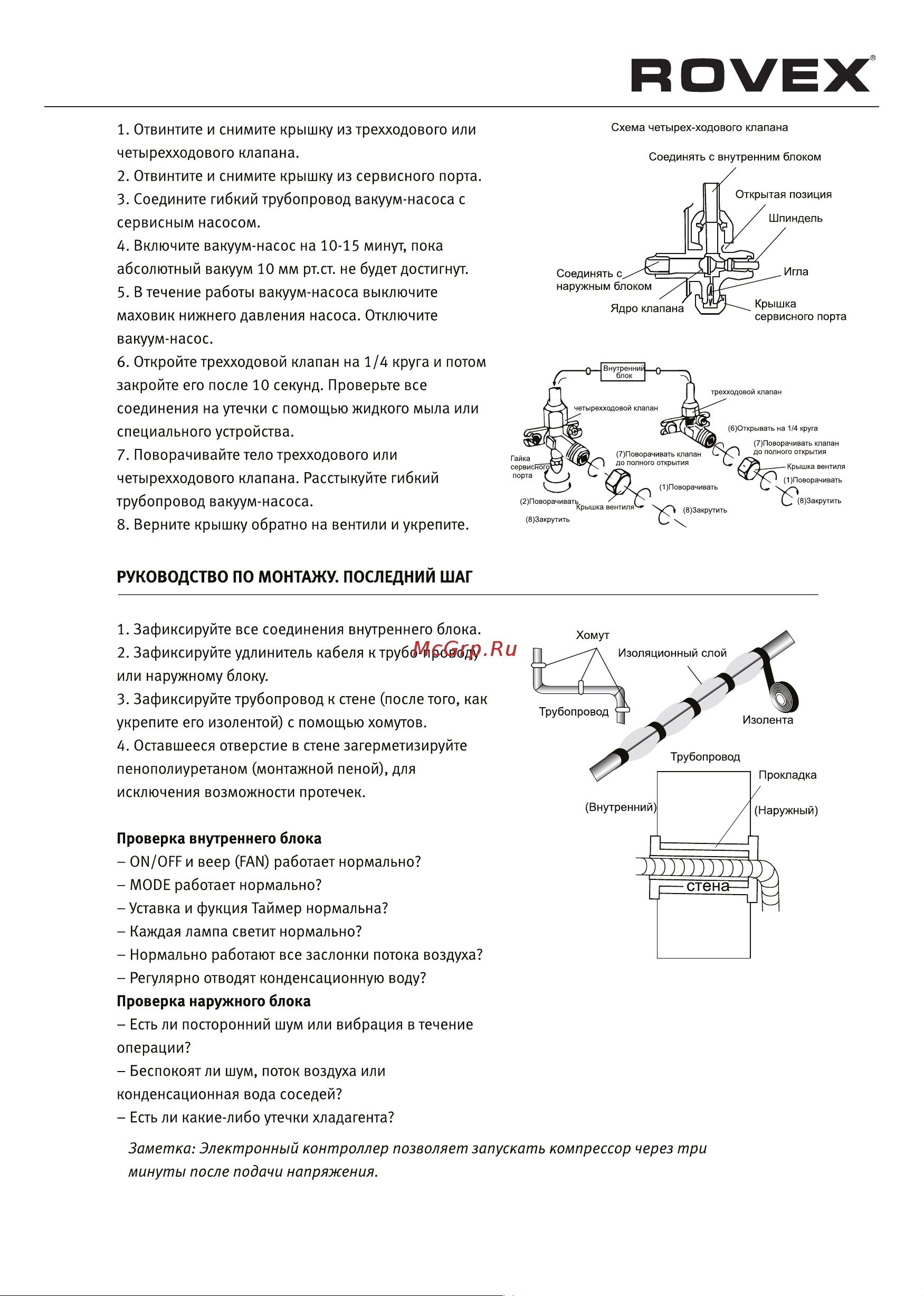 Rovex RS-12MST1 Grace Руководство по эксплуатации онлайн [19/28] 707033