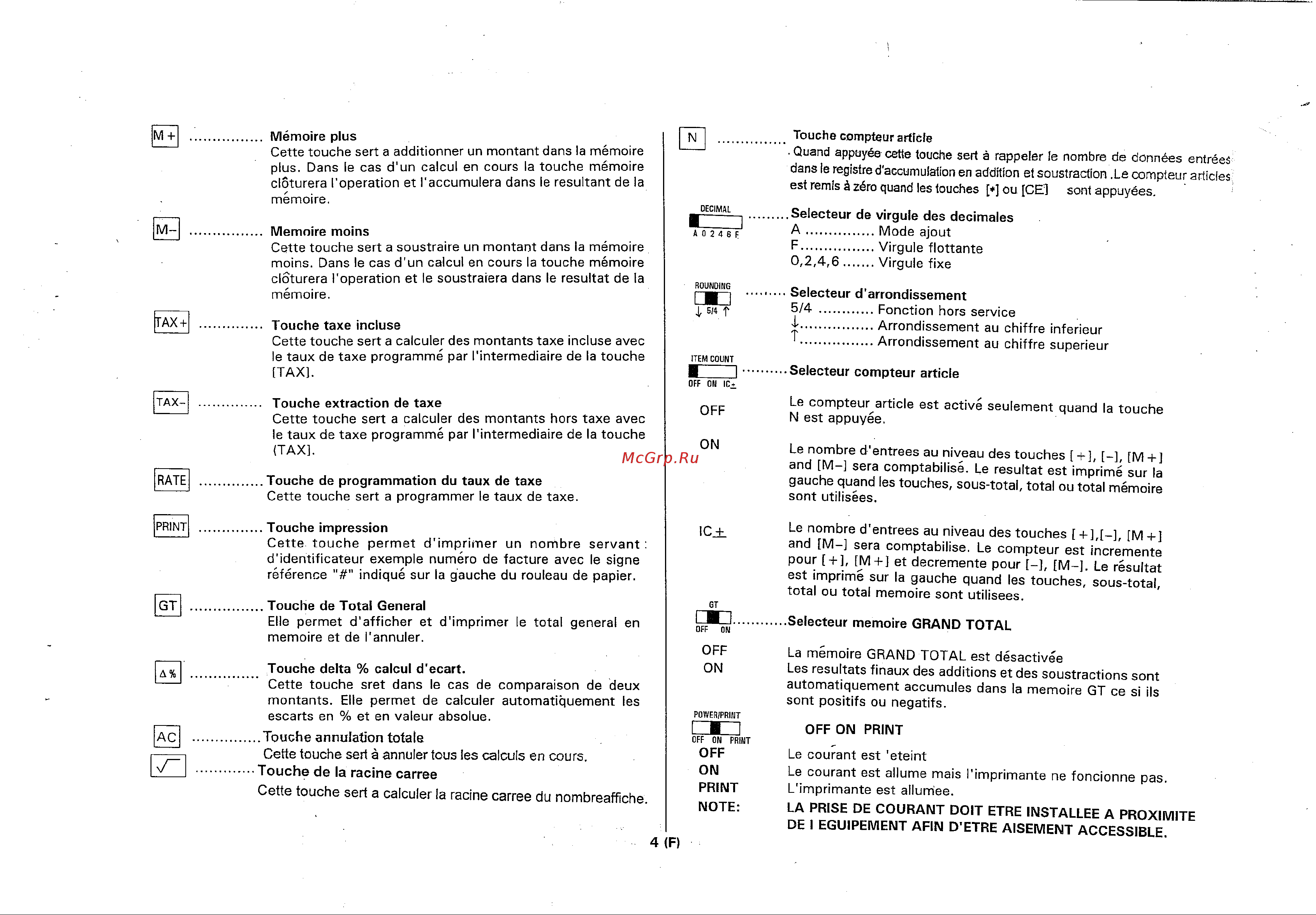 Citizen 355DPIII Руководство по эксплуатации онлайн [6/33] 707446