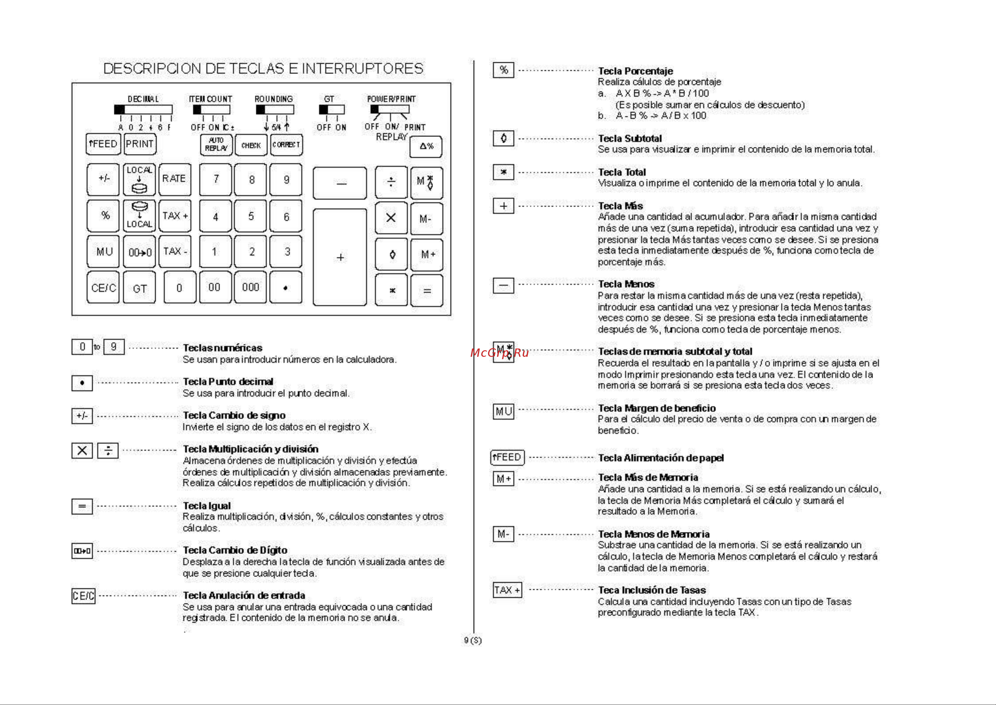 Citizen 540DPII Руководство по эксплуатации онлайн [13/69] 707449