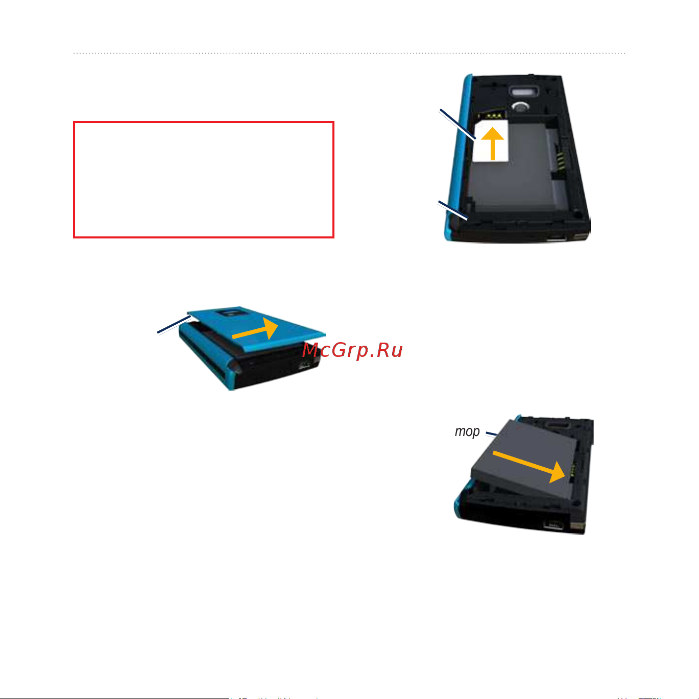 Asus M20 [10/114] Установка sim карты и аккумулятора
