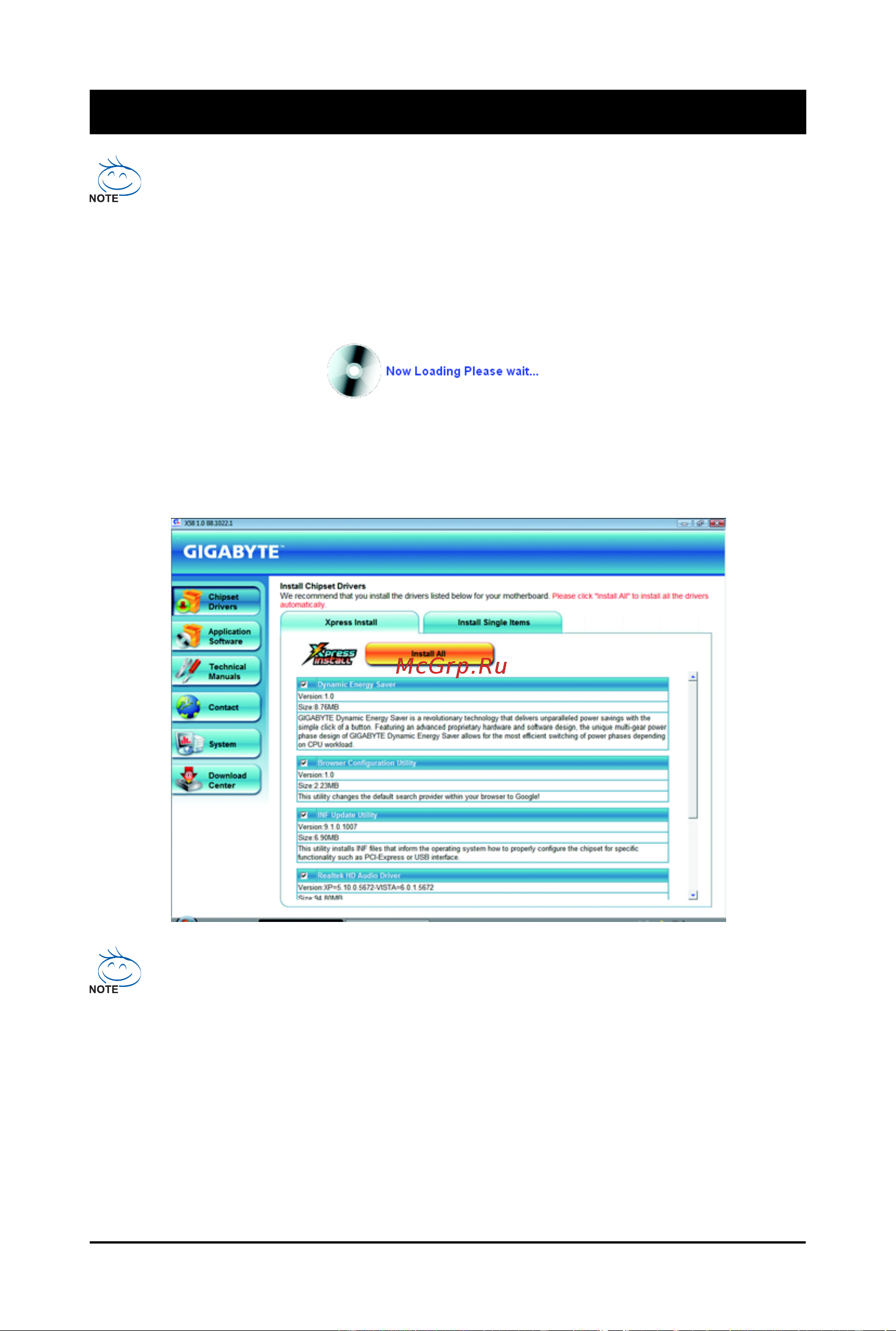 Gigabyte GA EX58 UD3R   rev  1 0 [61/120] Chapter 3 drivers installation