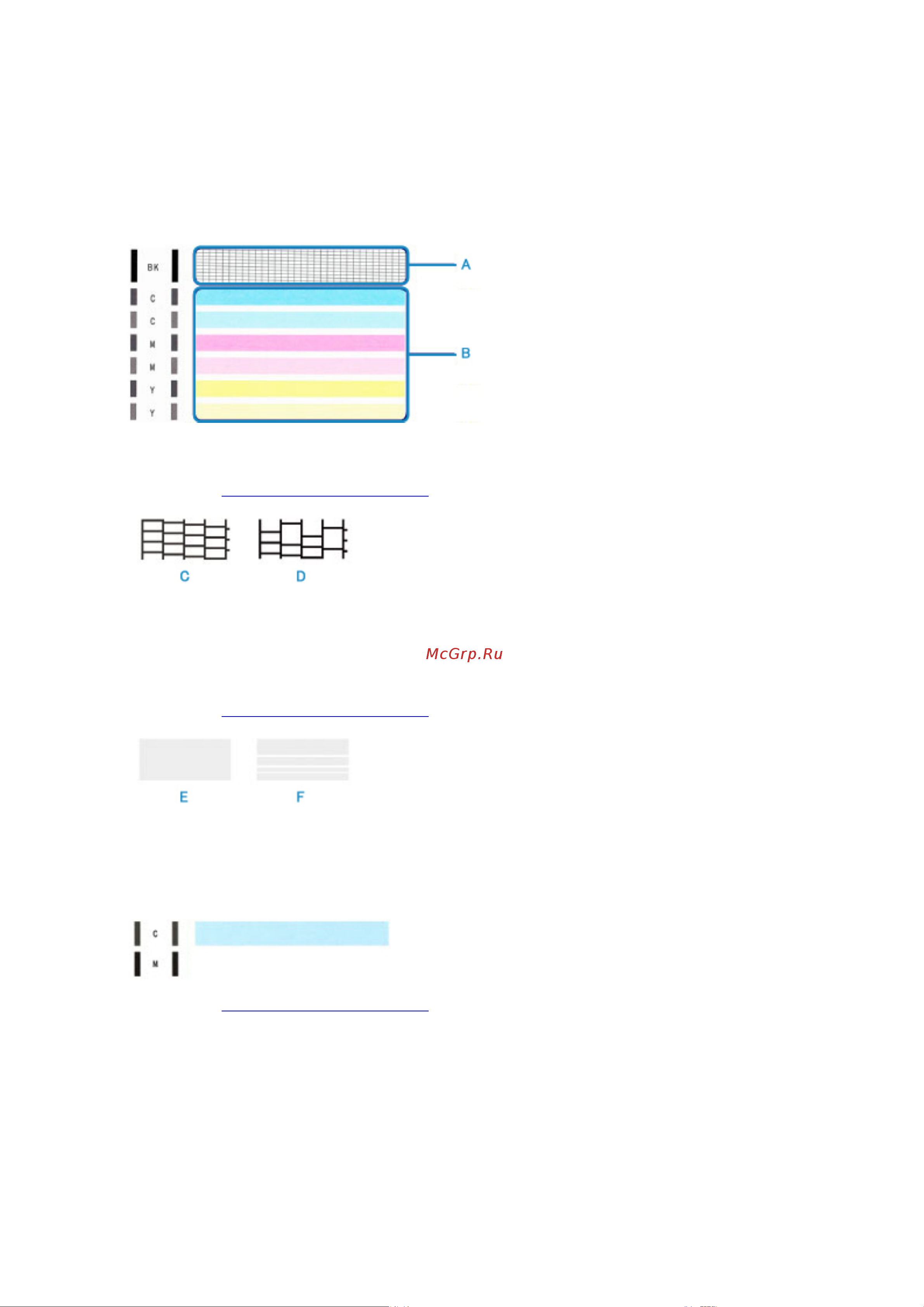 Canon PIXMA TS3150 [78/378] Проверьте шаблон на наличие недостающих линий a или горизонтальных белых