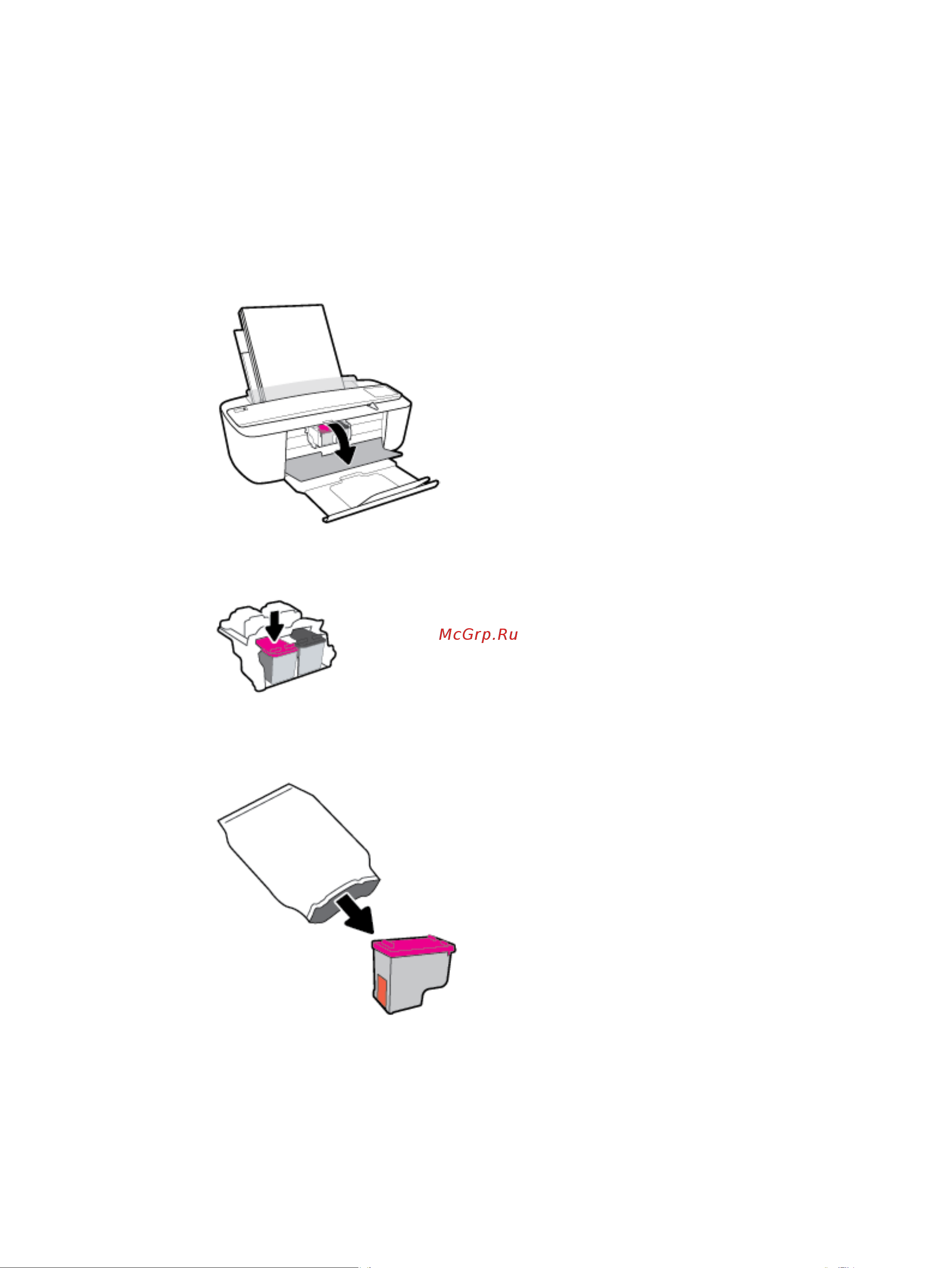HP DeskJet InkAdvantage 3790 [56/124] Замена картриджей