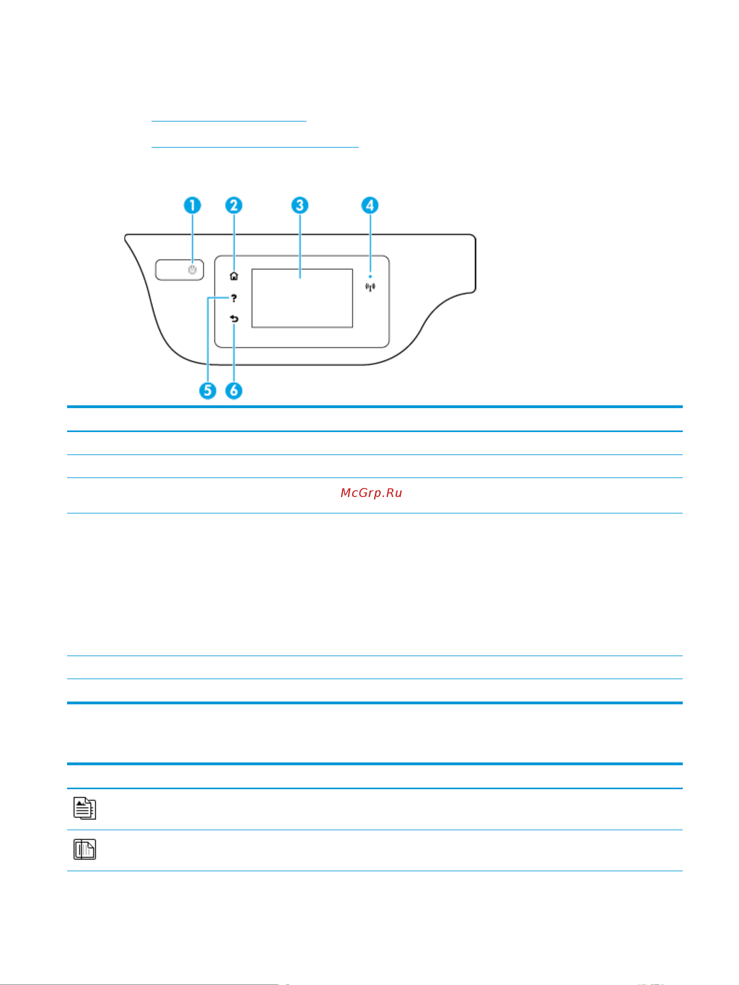 HP DeskJet Ink Advantage 3835 [11/198] Ruww панель управления и индикаторы состояния 5