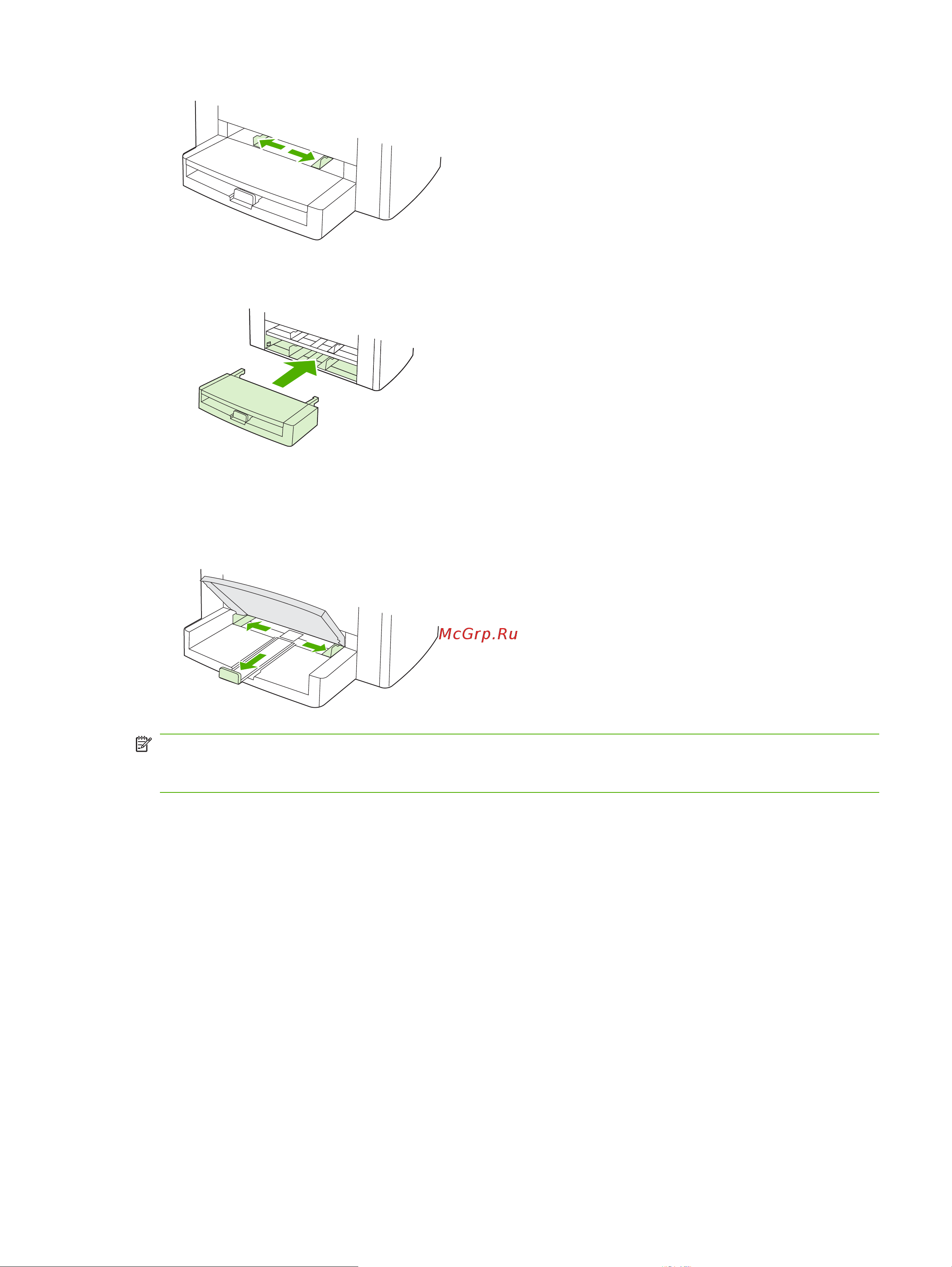 HP LaserJet M1000 [37/158] Основной входной лоток лоток 1