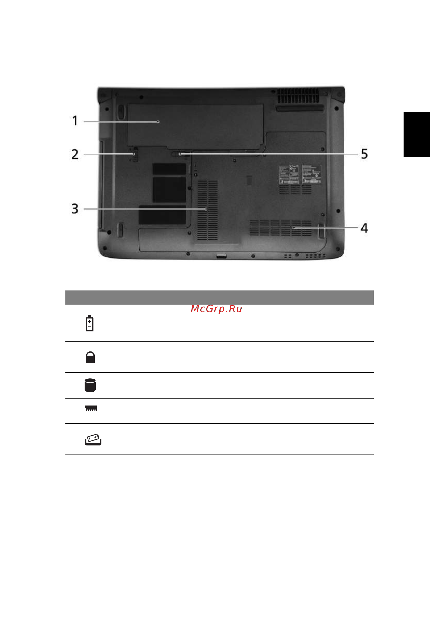 Acer Aspire 5739 [11/22] Русский