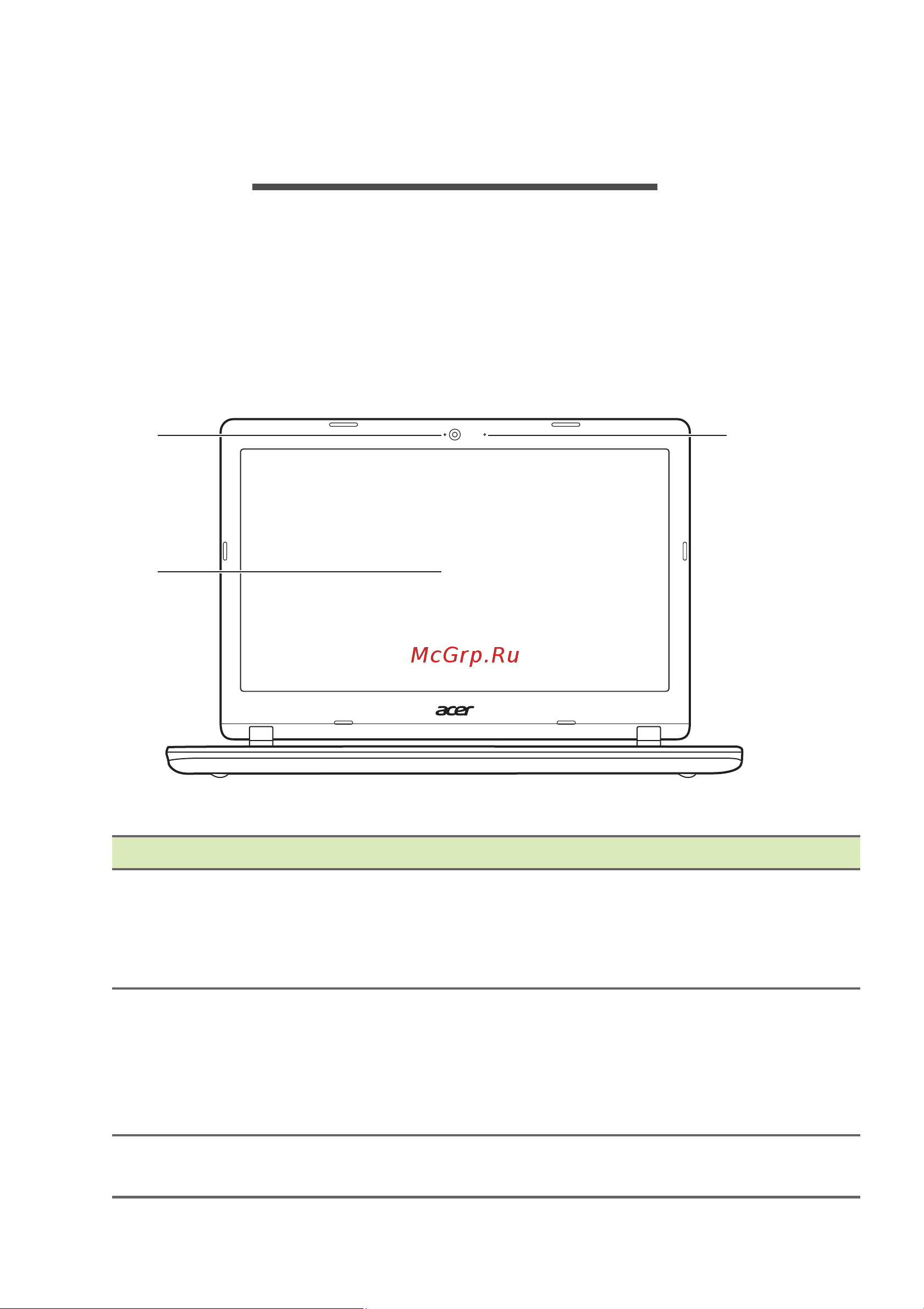 Acer Aspire A314-31 [10/84] Накомство с вашим ноутбуком