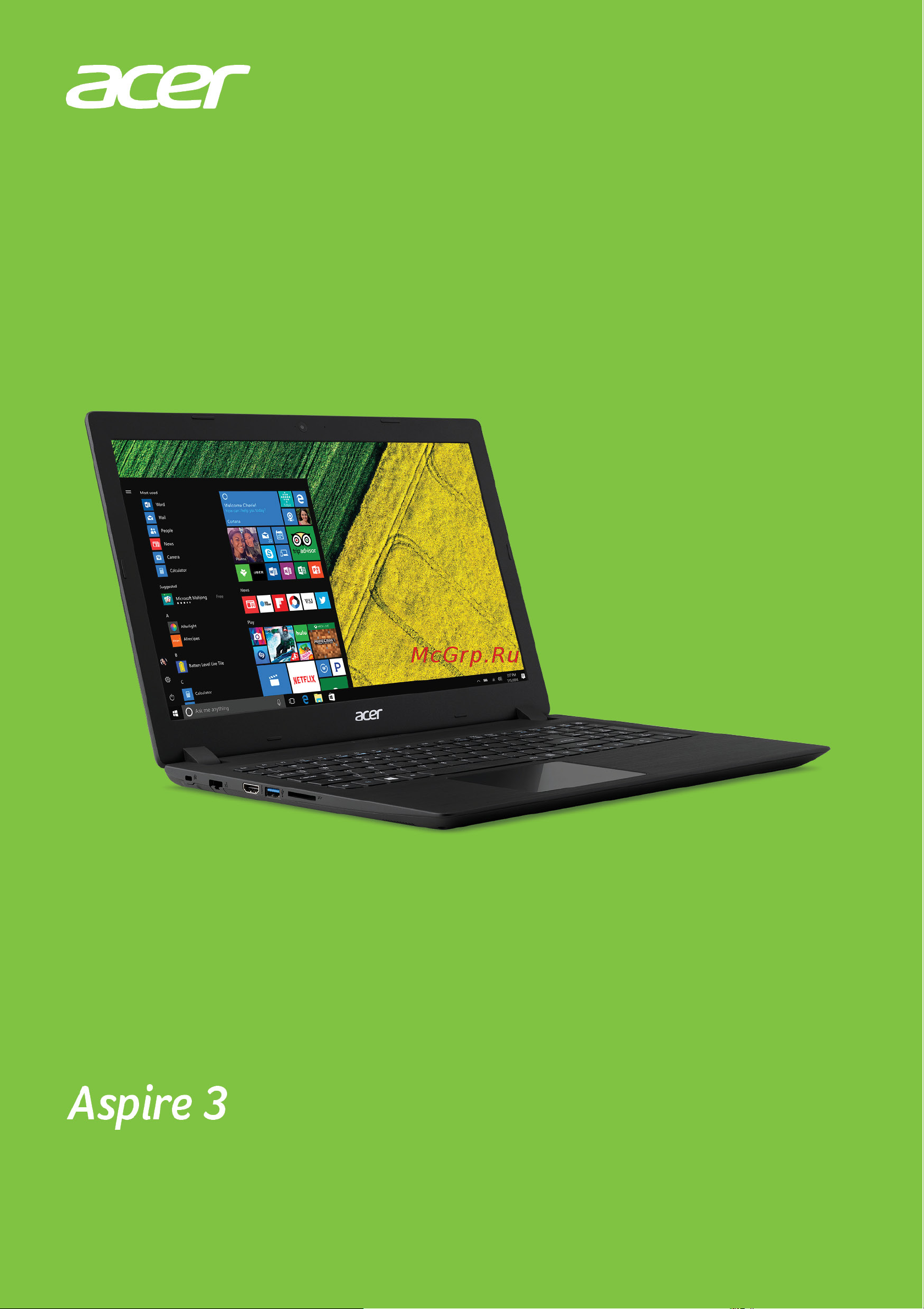 Acer Aspire A315-31 Руководство по эксплуатации онлайн