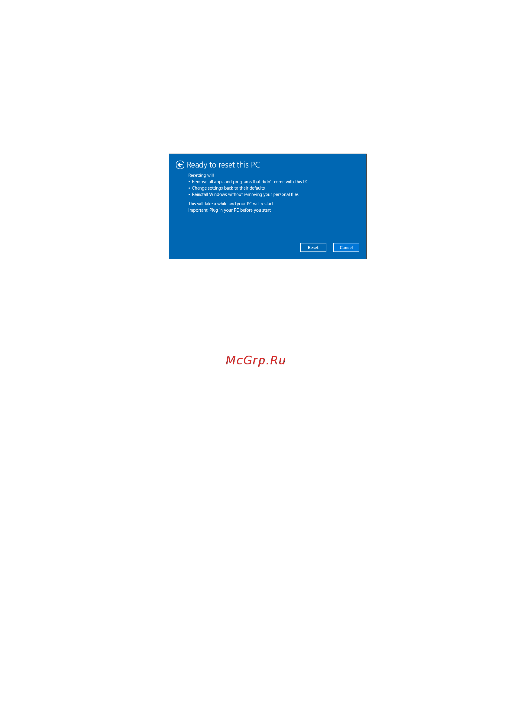Acer Aspire A517-51GP (P) [29/89] Сбросить пк и удалить все