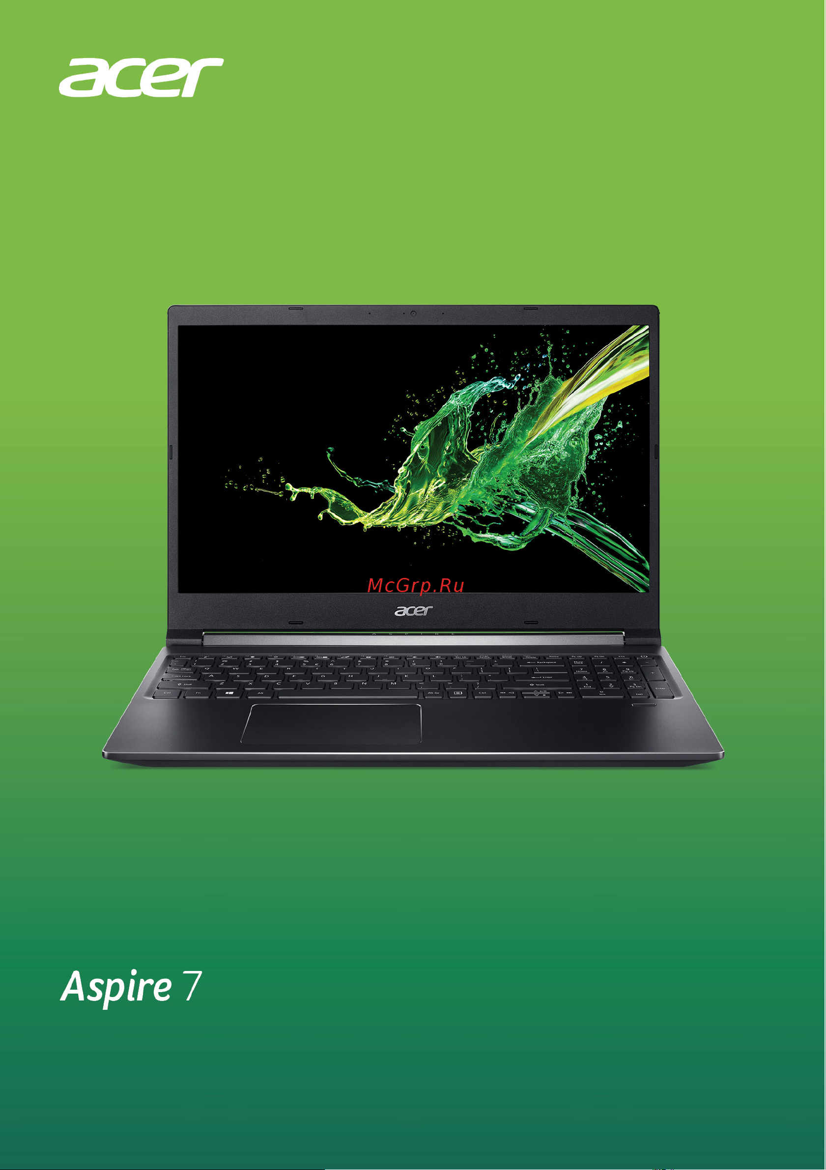 Acer Aspire A715-74G Руководство по эксплуатации онлайн