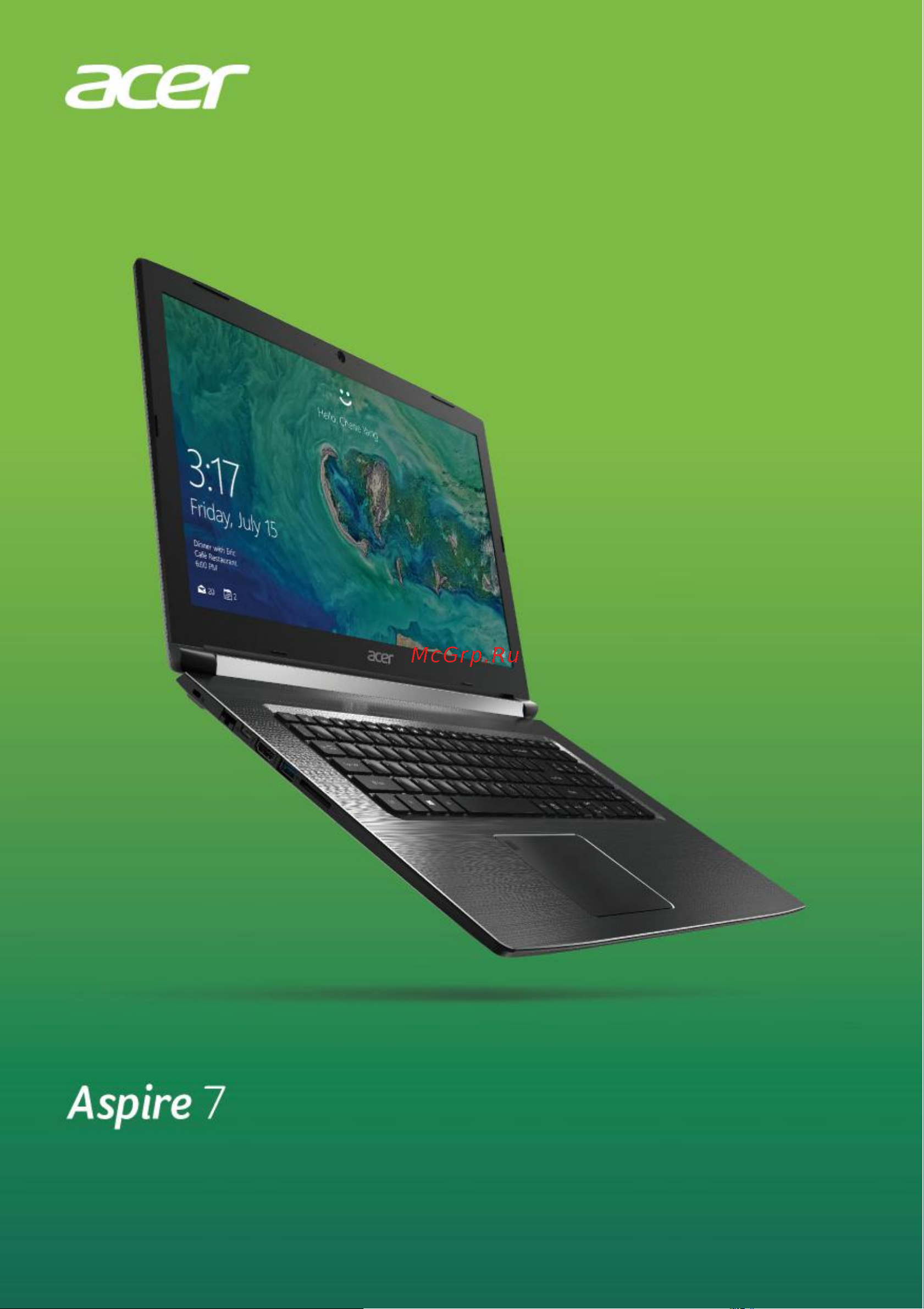Acer Aspire A717-72G Руководство по эксплуатации онлайн