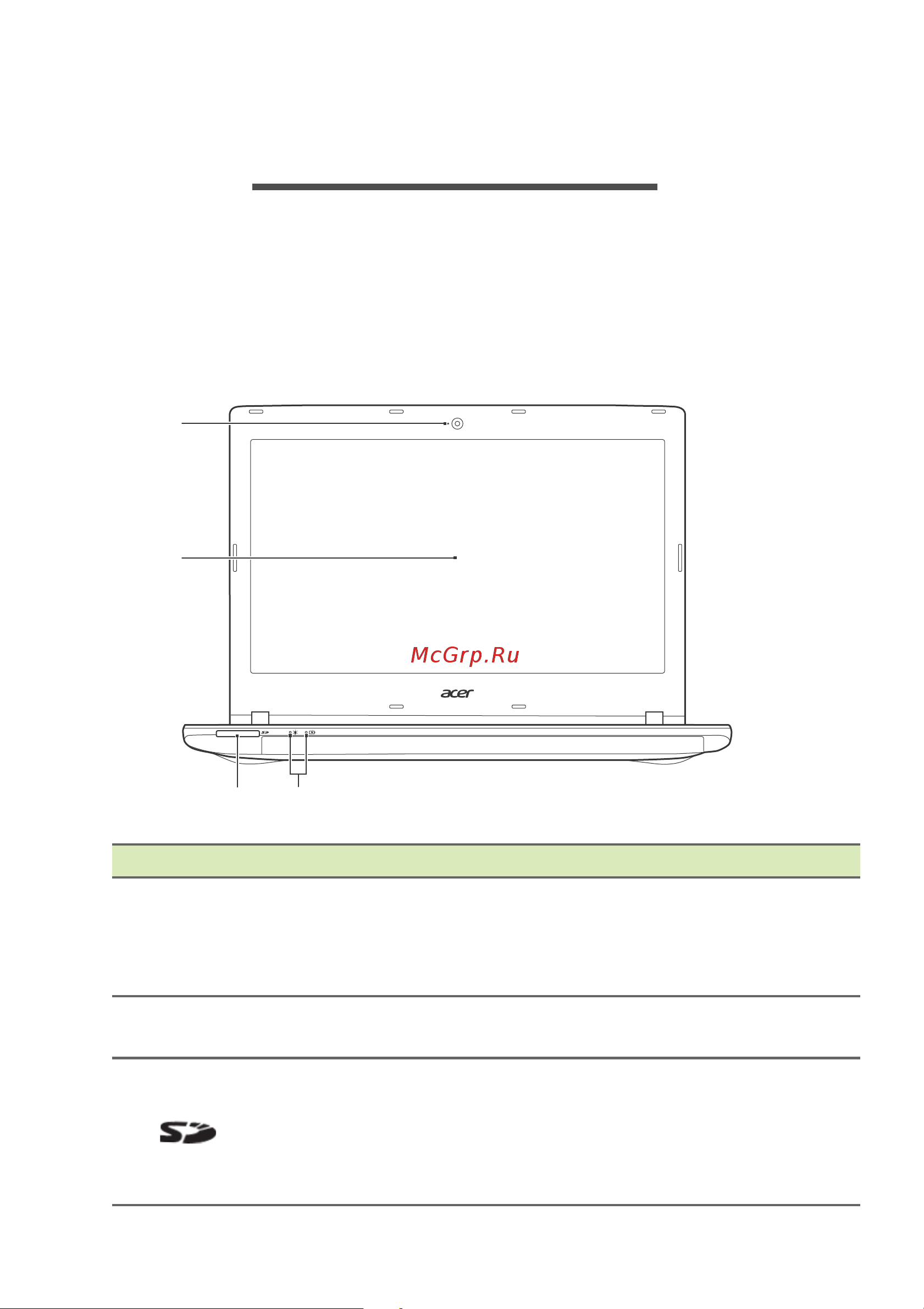 Acer Aspire E5-476(G) [10/91] Знакомство с вашим ноутбуком acer