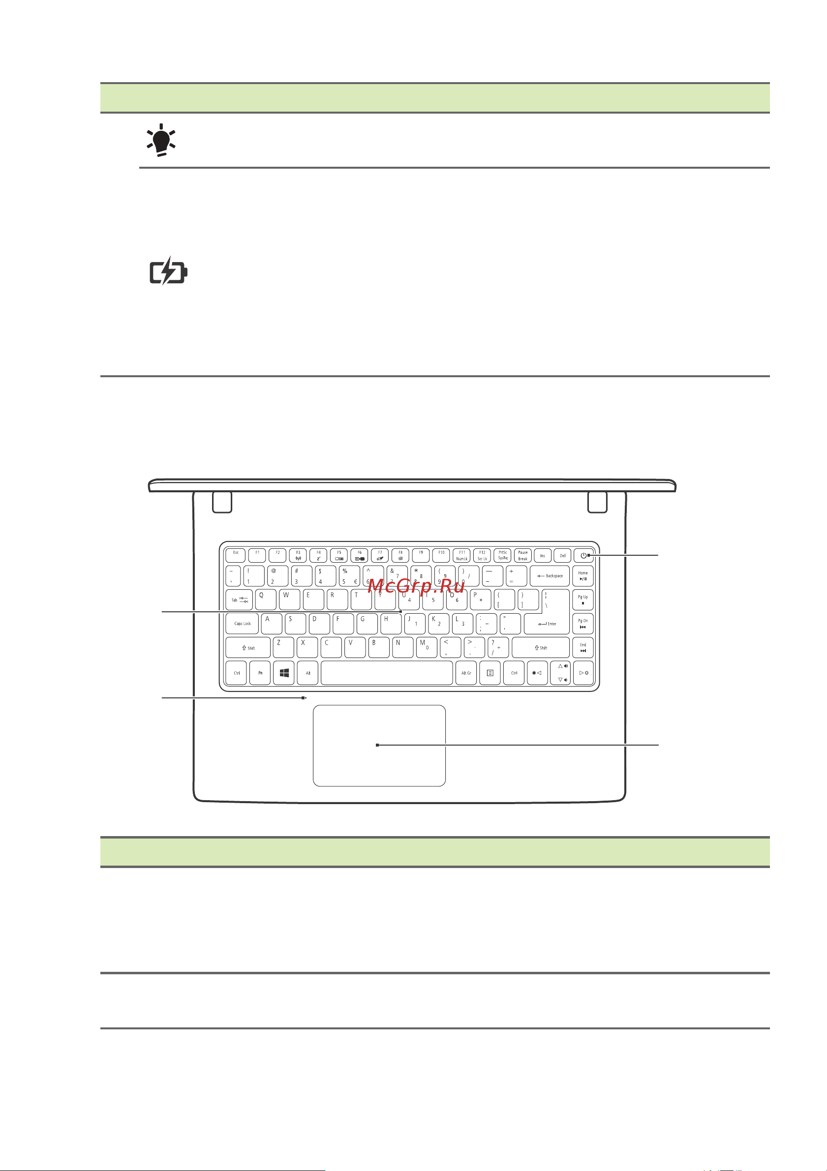 Acer Aspire E5-476(G) [11/91] Вид клавиатуры