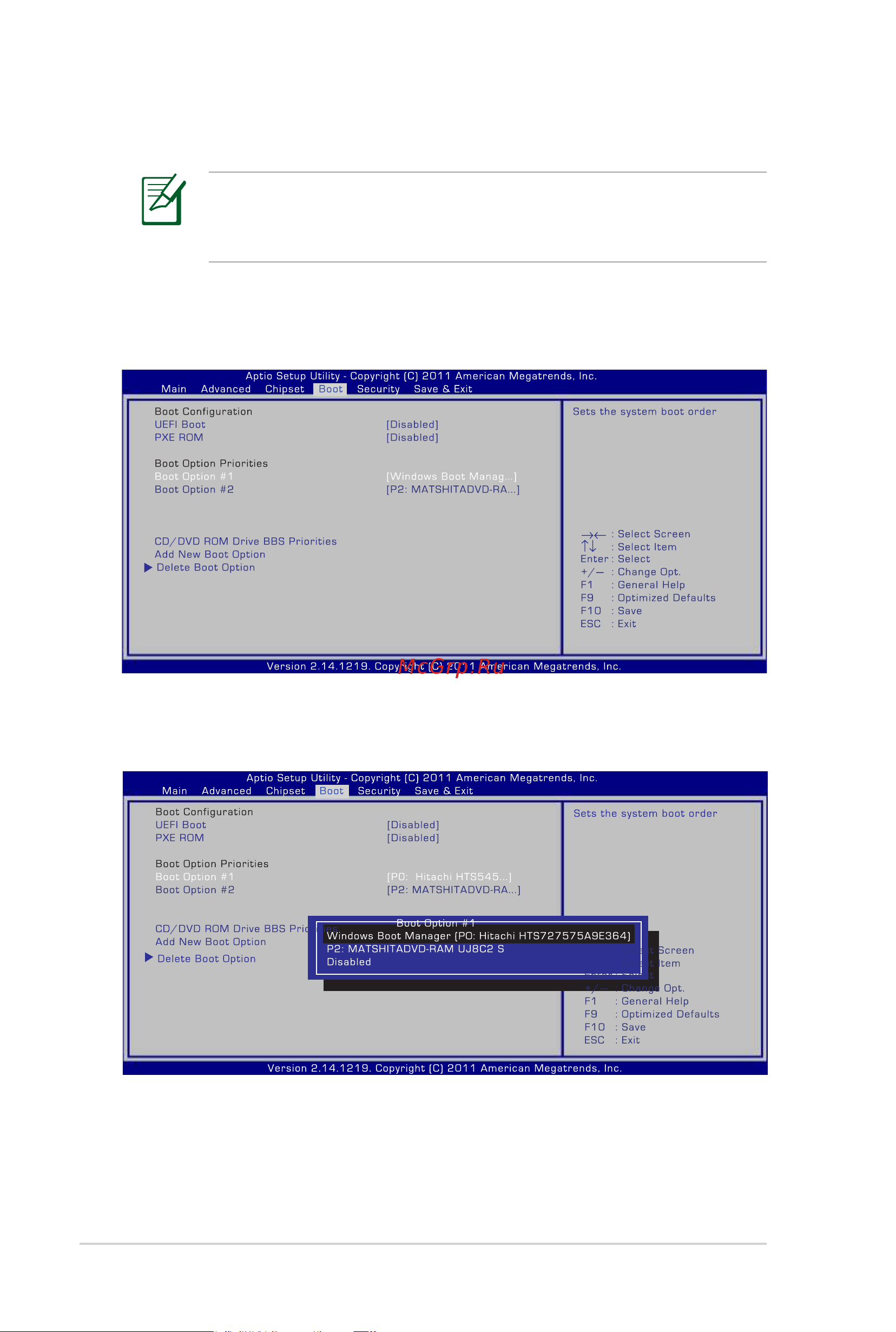 Asus K56CB [82/120] Параметры bios