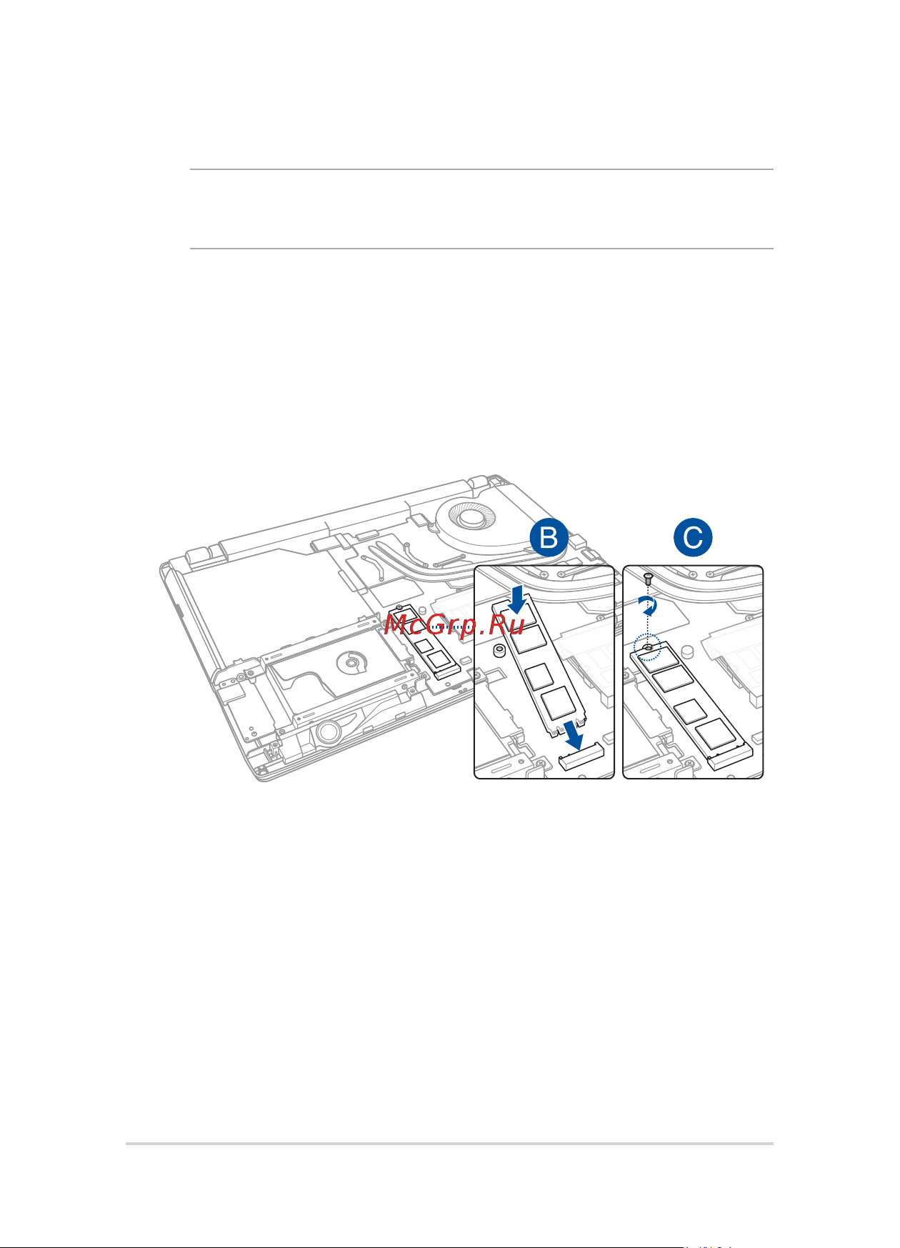 Asus ROG GL553VW [94/126] A снимите крышку отсека