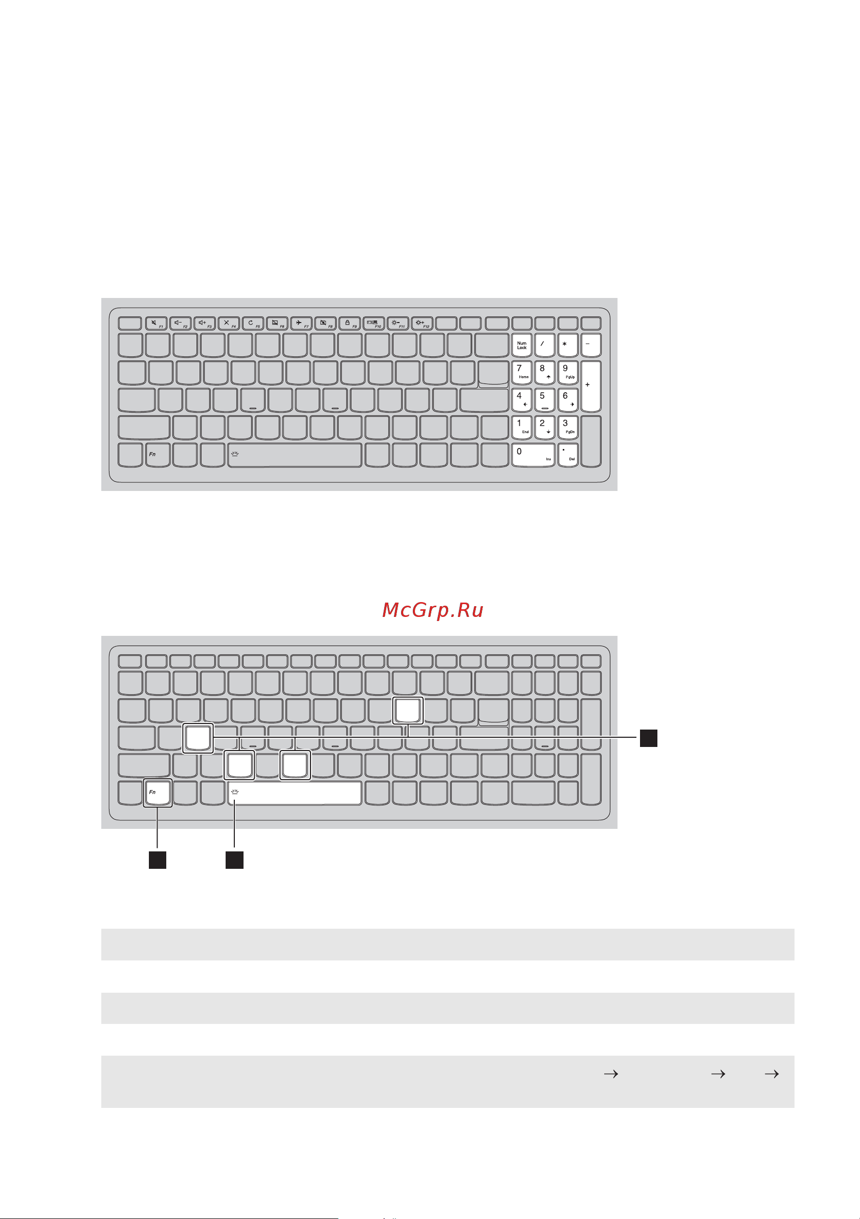 Lenovo Flex 4-1435 [8/38] Использование клавиатуры