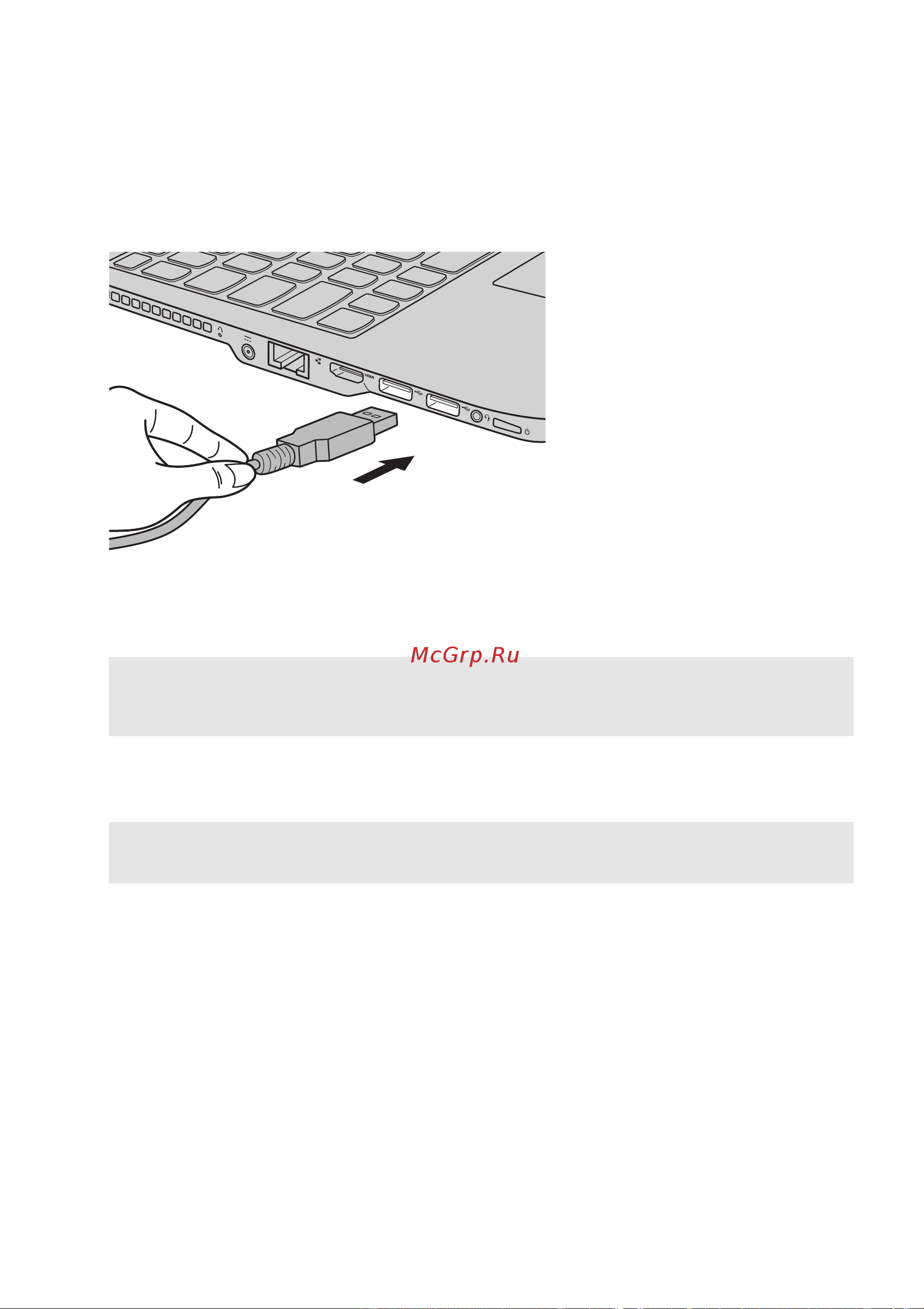 Lenovo IdeaPad 100-14IBD [11/35] Подключение устройств usb