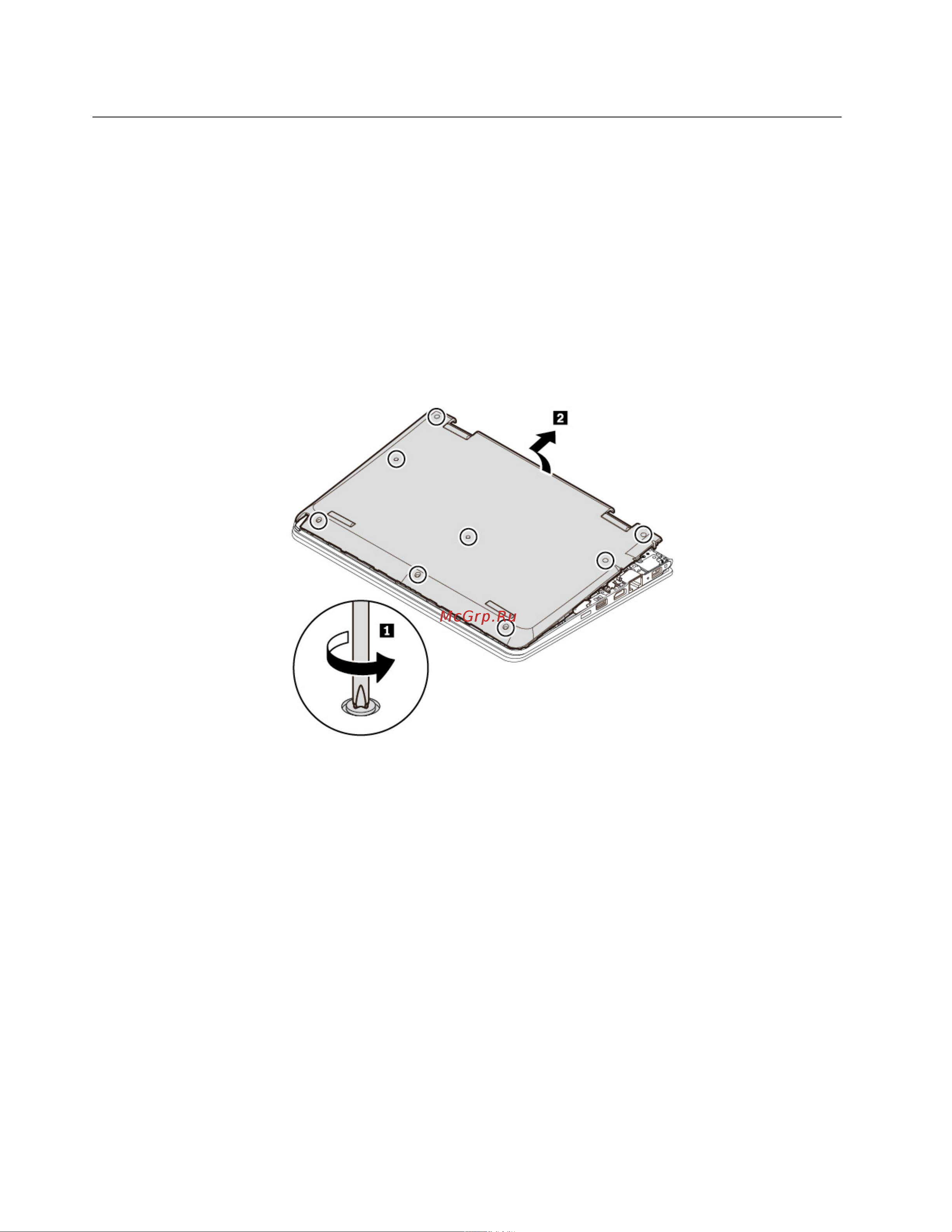 Lenovo ThinkPad Yoga 11e 5th Gen [114/154] Замена узла крышки корпуса