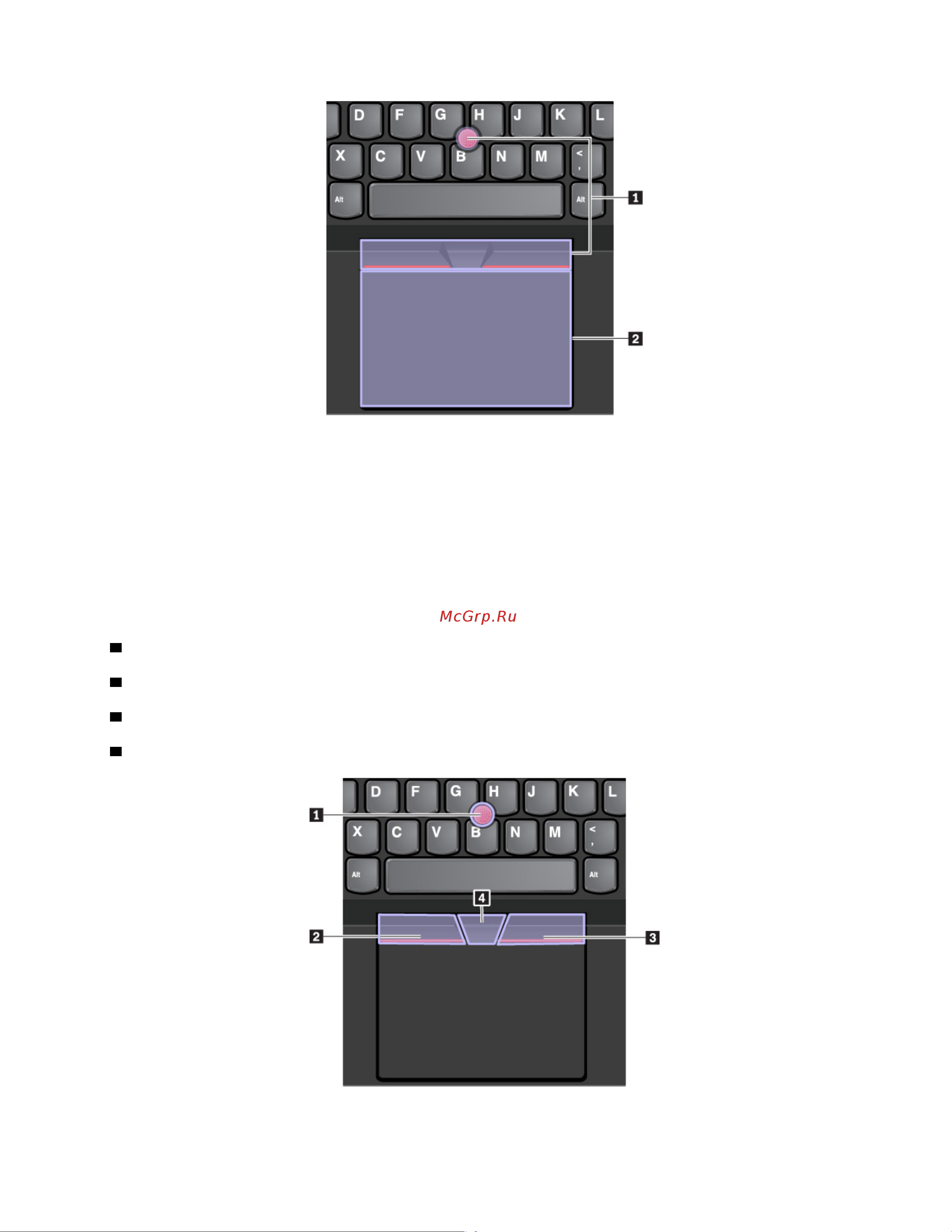 Lenovo ThinkPad P1 [23/154] Использование манипулятора trackpoint