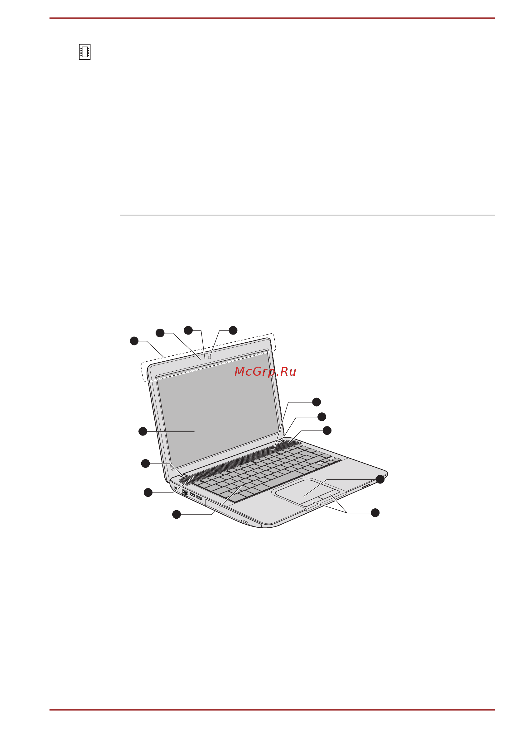 Toshiba Satellite Pro C840 (D) [40/195] Вид спереди с открытым дисплеем