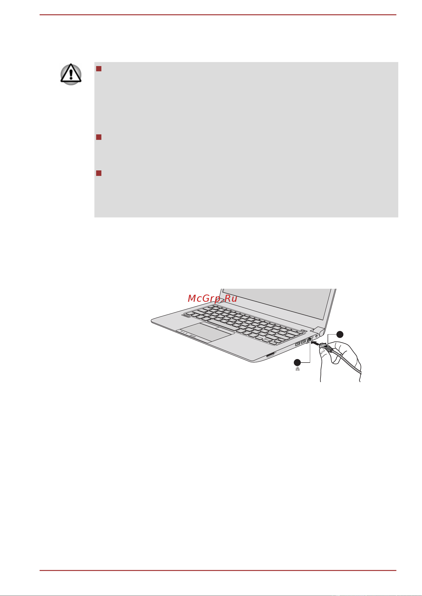 Toshiba Satellite Z50-A [102/186] Подключение сетевого шнура