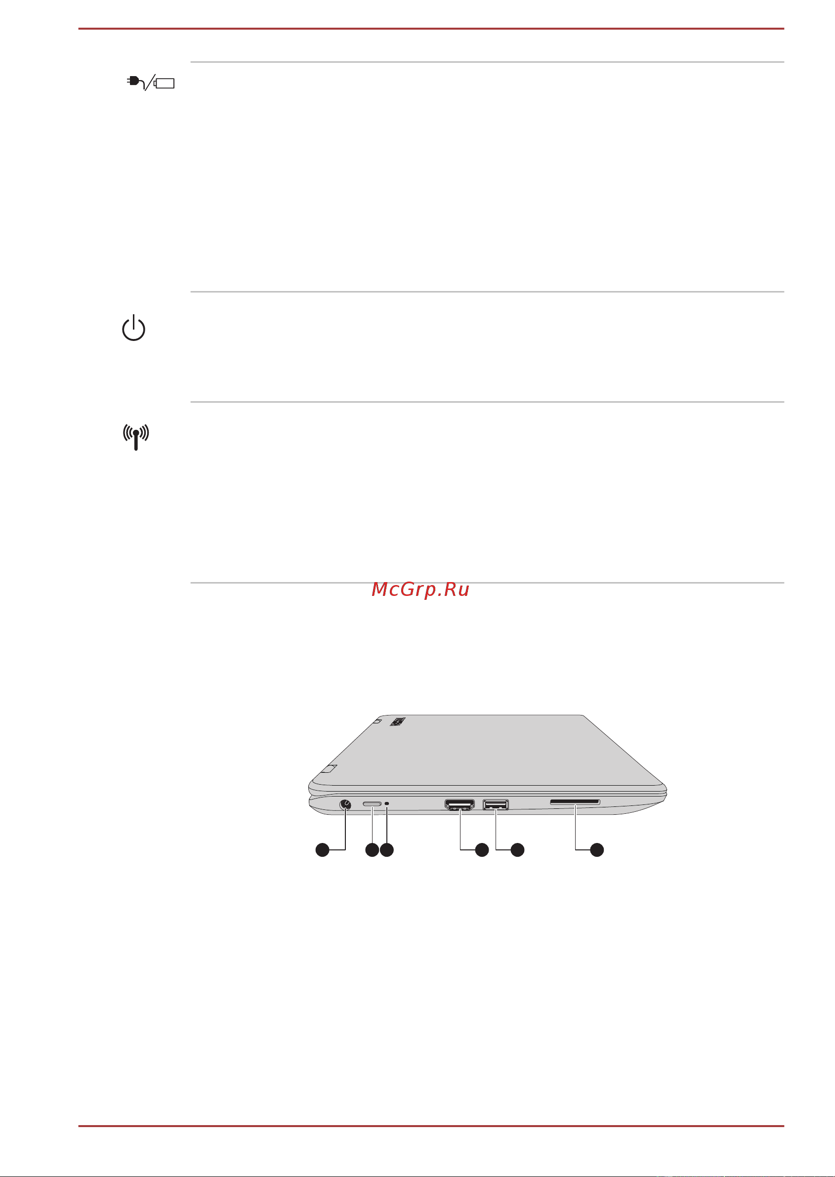 Toshiba Satellite Radius 11 CL15W-B [47/148] Вид слева cl10w b l10w b