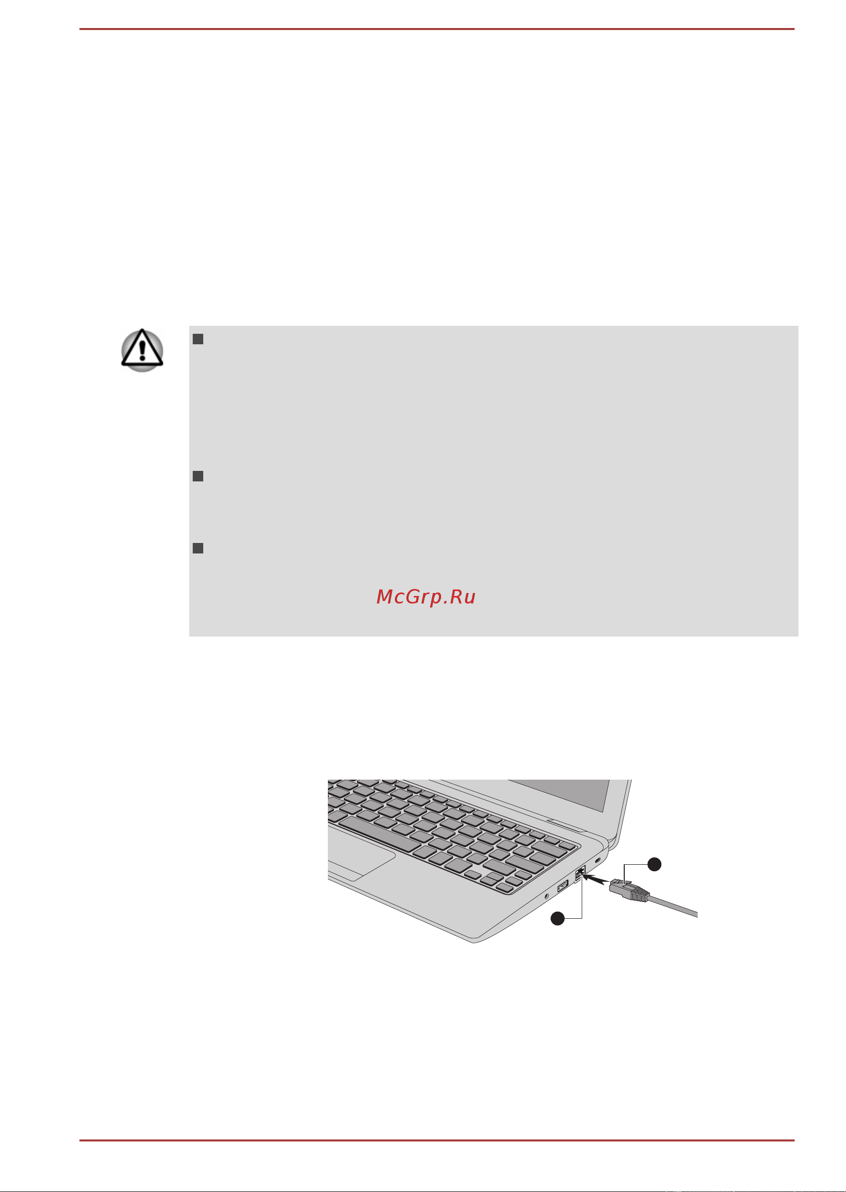 Toshiba Satellite Radius 11 L15W-B [73/148] Подключение сетевого кабеля