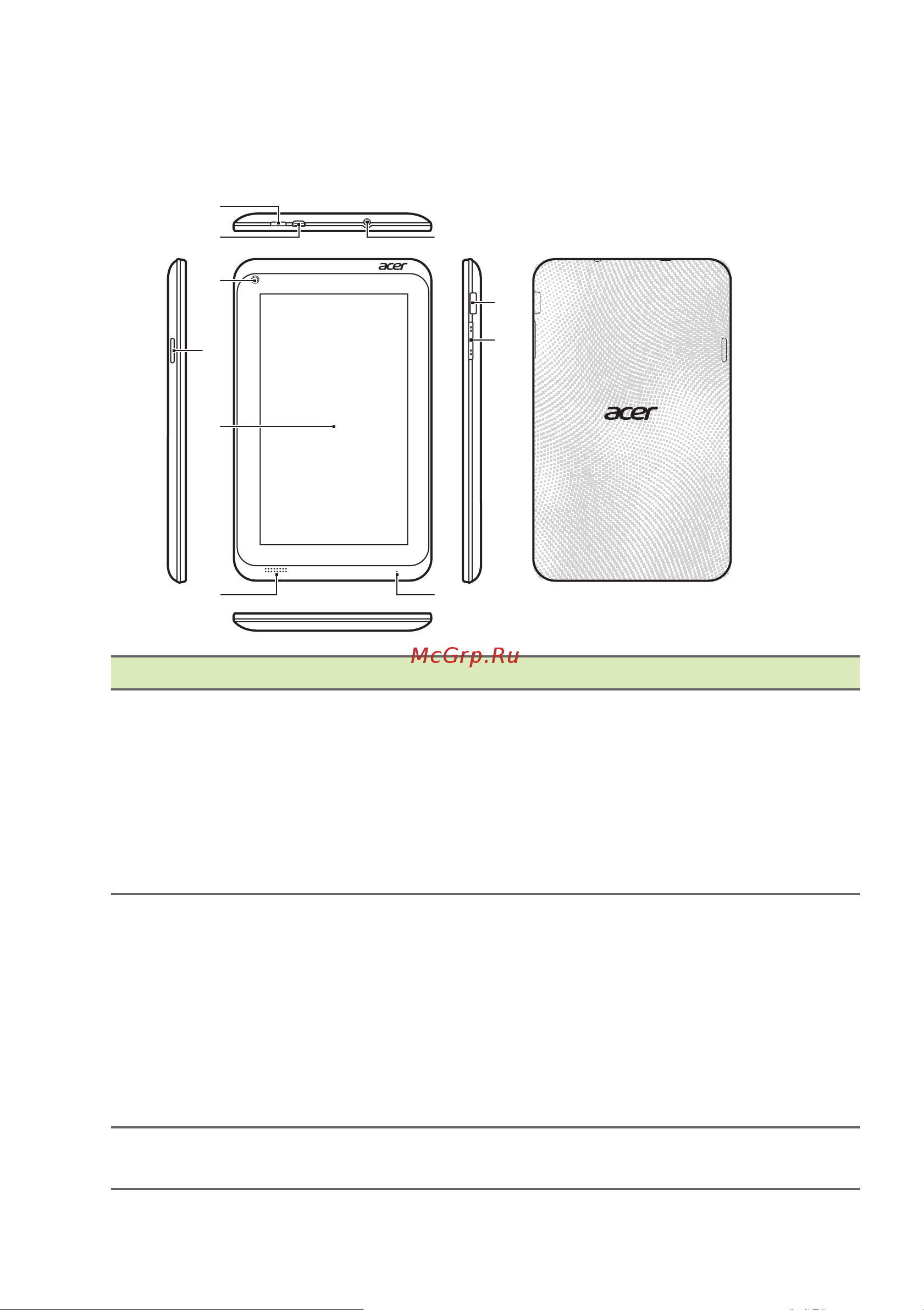 Acer Iconia B1-721 [5/62] Знакомство с планшетным пк