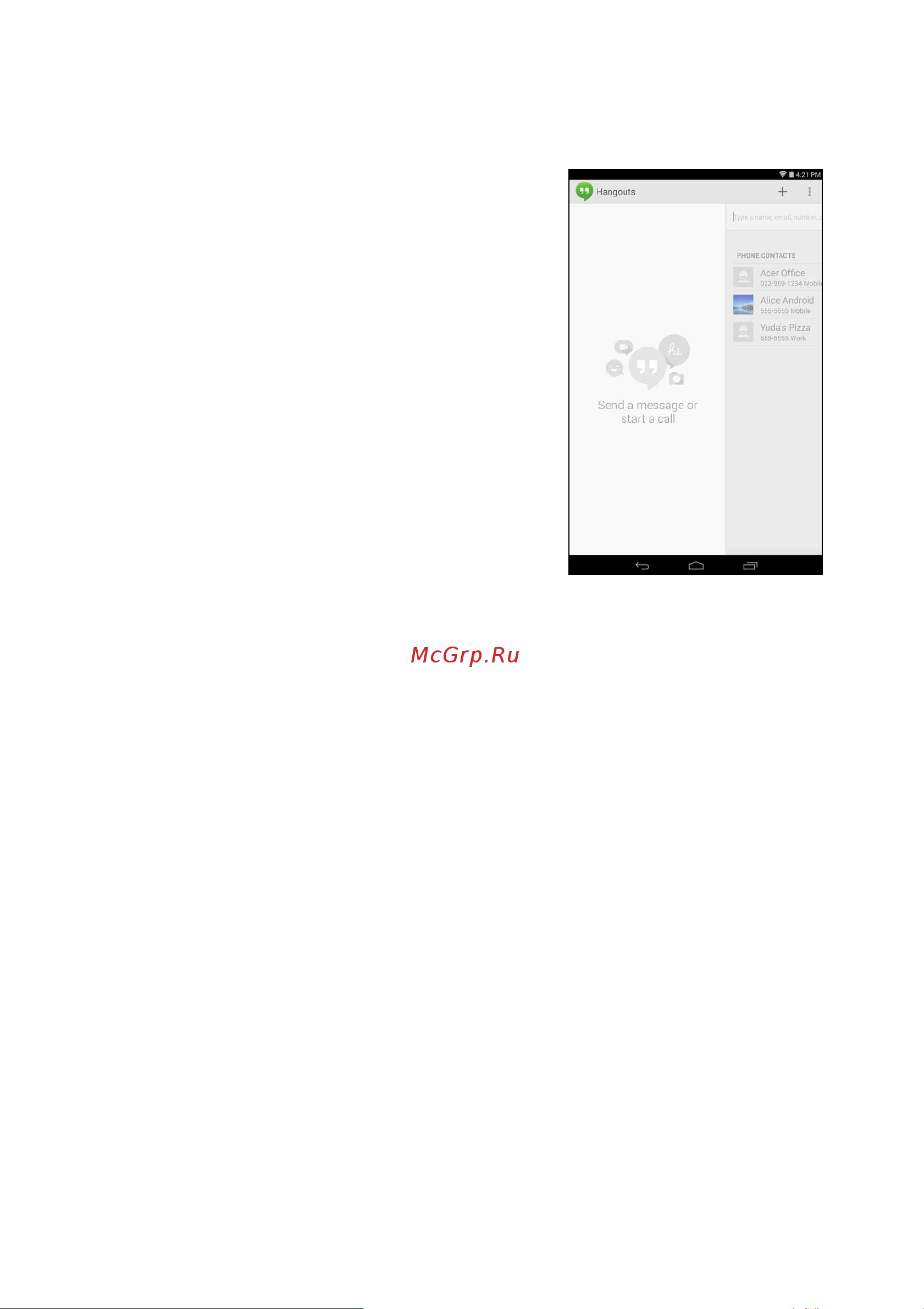Acer Iconia One 7 B1-750 [31/62] Google hangouts