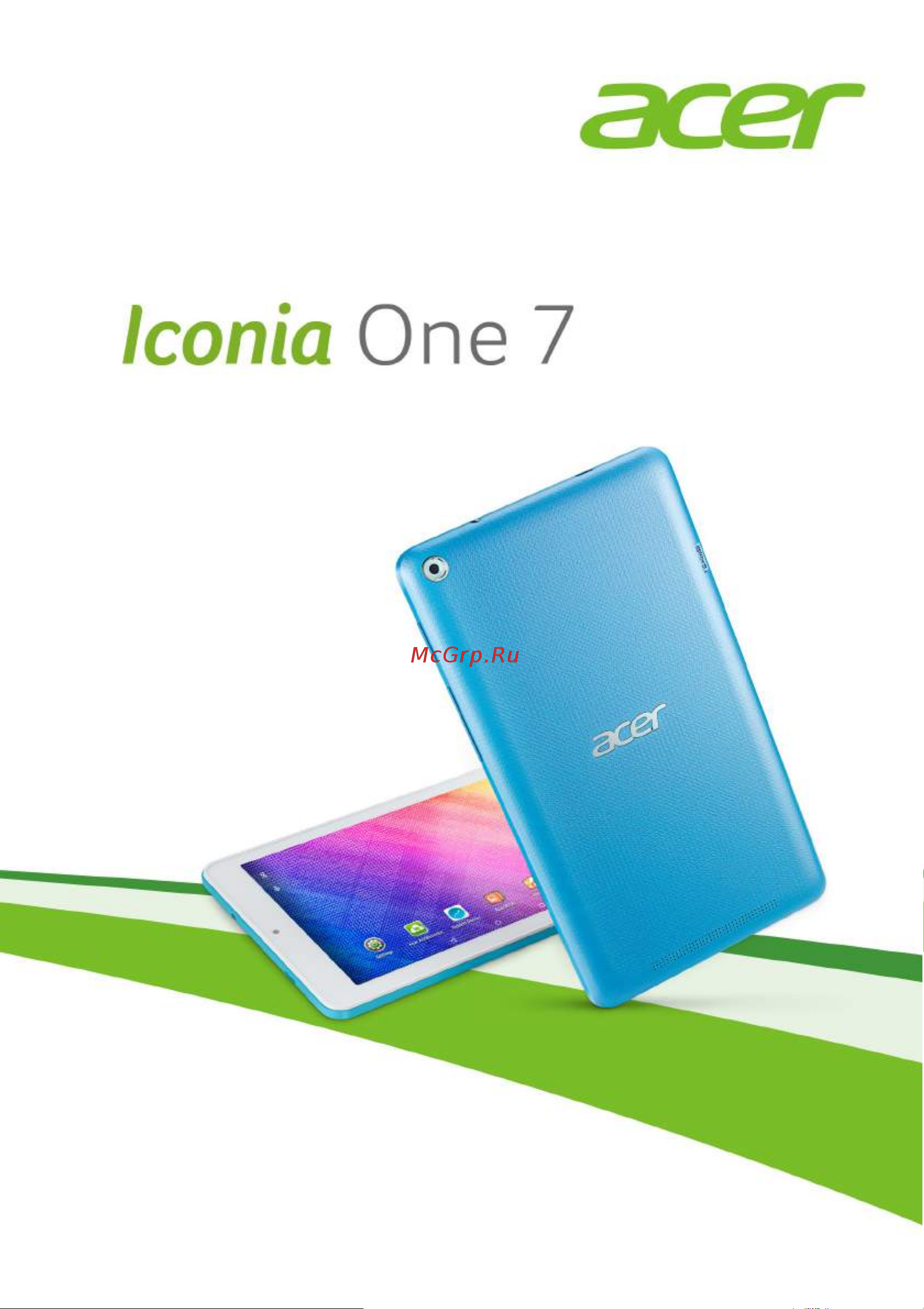 Acer Iconia One 7 B1-760HD Руководство по эксплуатации онлайн