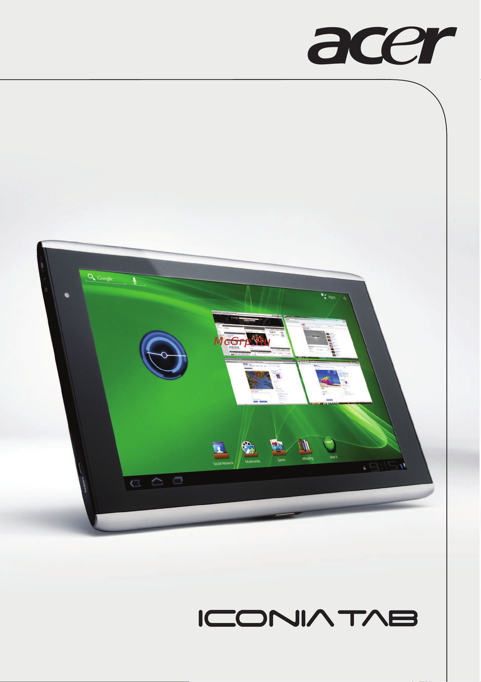 Acer Iconia Tab A500 Руководство по эксплуатации онлайн