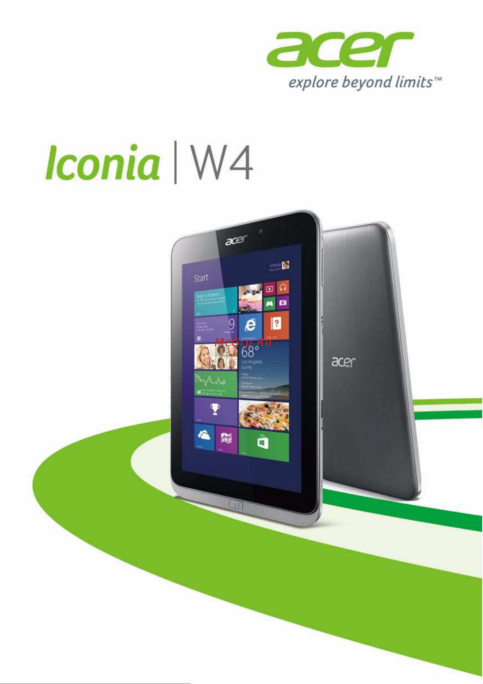 Acer Iconia W4-820 (P) Руководство по эксплуатации онлайн