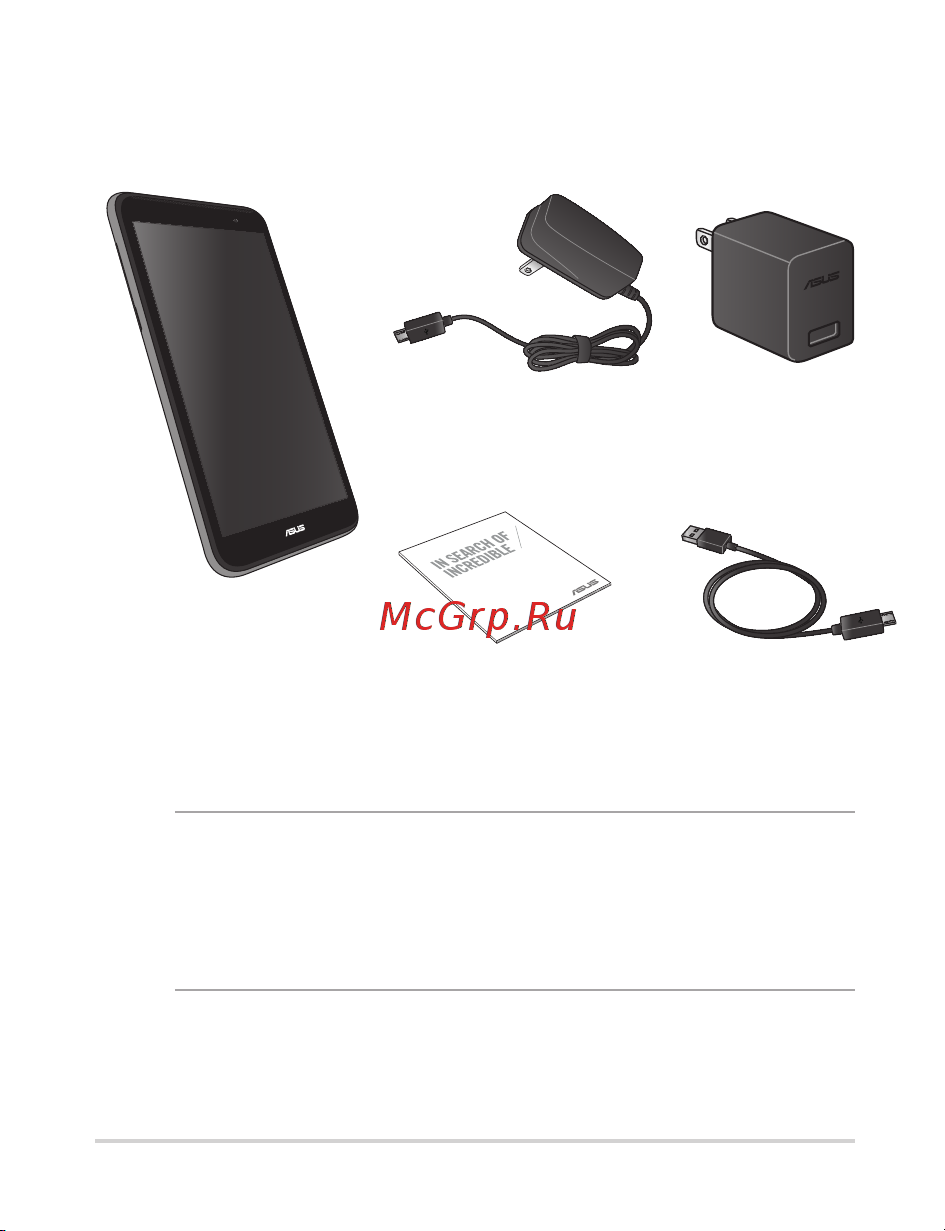 Asus Fonepad 7 (FE170CG) [3/22] Комплект поставки