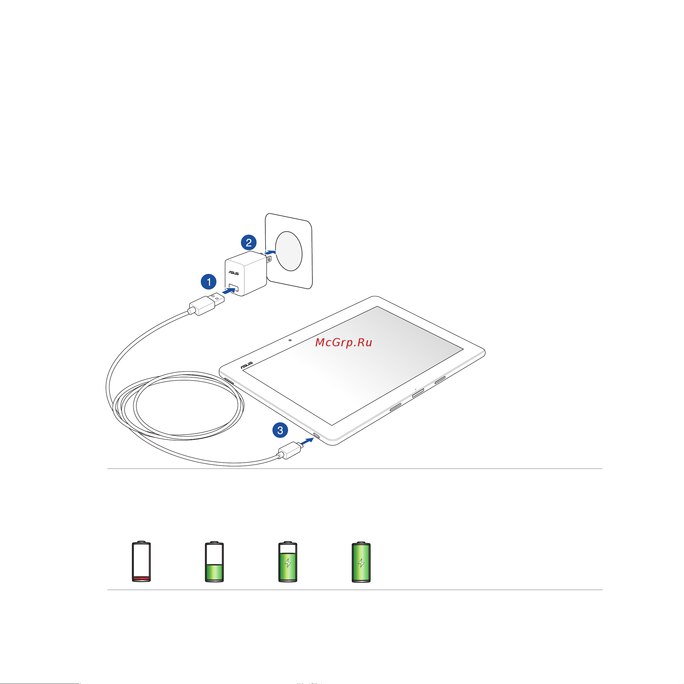 Asus Transformer Pad (TF103CG) [22/158] Для зарядки планшета
