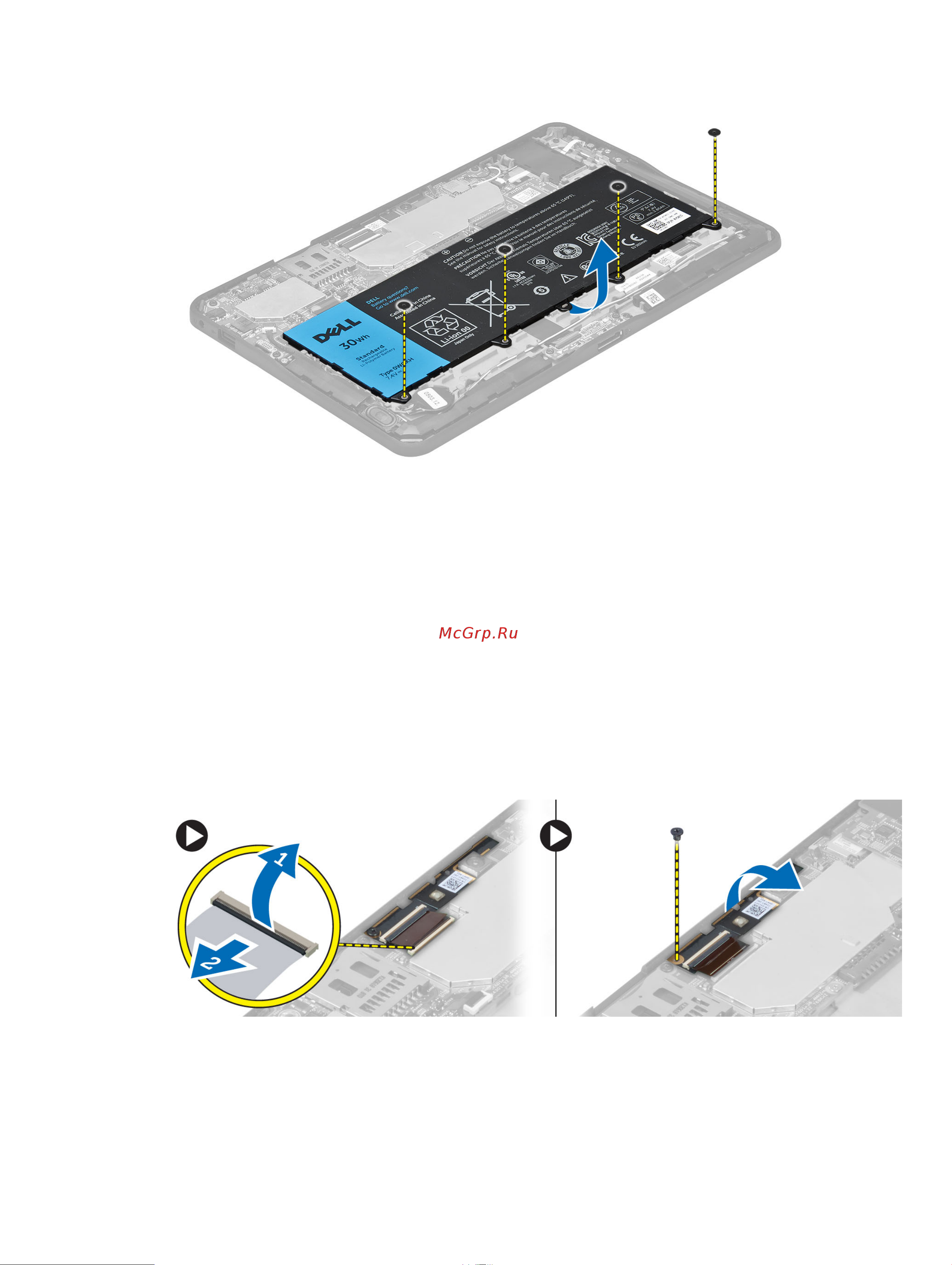 Dell Latitude 10 – ST2e [11/39] Установка аккумулятора