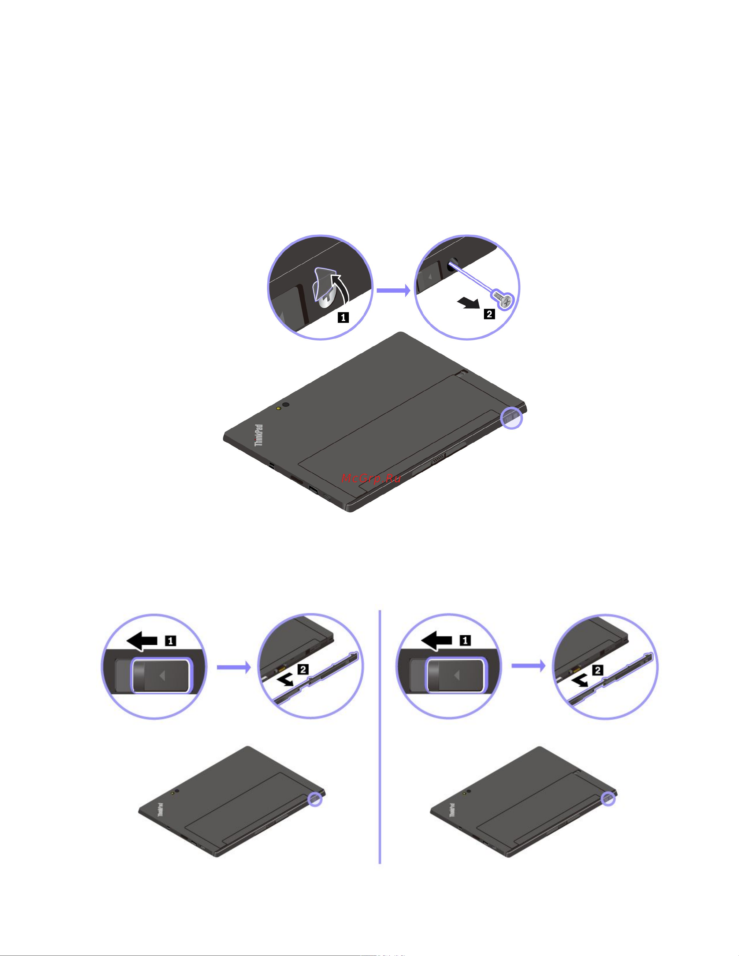 Lenovo ThinkPad X1 Tablet [46/104] Подключение дополнительного модуля к планшетному пк