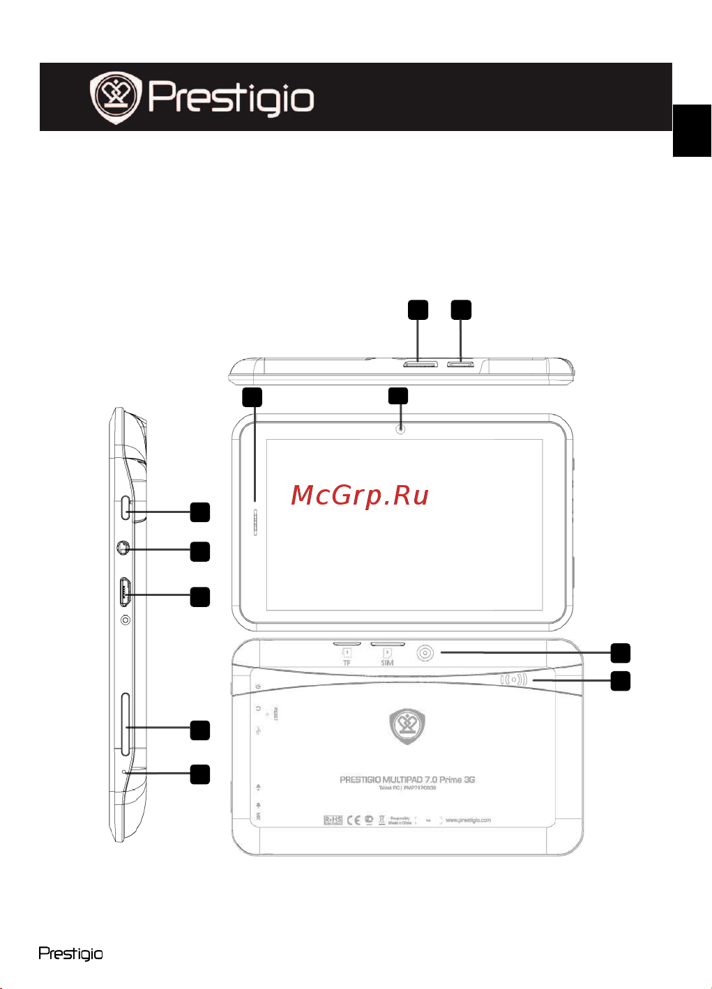 Prestigio MultiPad 7.0 PRIME DUO 3G(PMP7170B3G_DUO) Руководство по эксплуатации онлайн