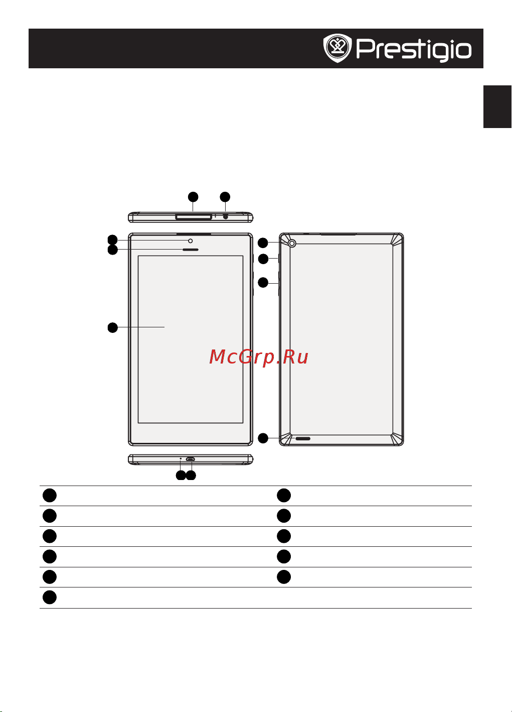 Prestigio MultiPad COLOR 8.0 3G (PMT5887_3G) [21/104] Ihr tablet auf einen blick