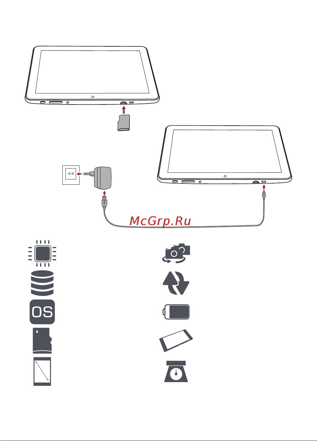Prestigio MultiPad WIZE 5002 (PMT5002) Руководство по эксплуатации онлайн [2/54] 711886