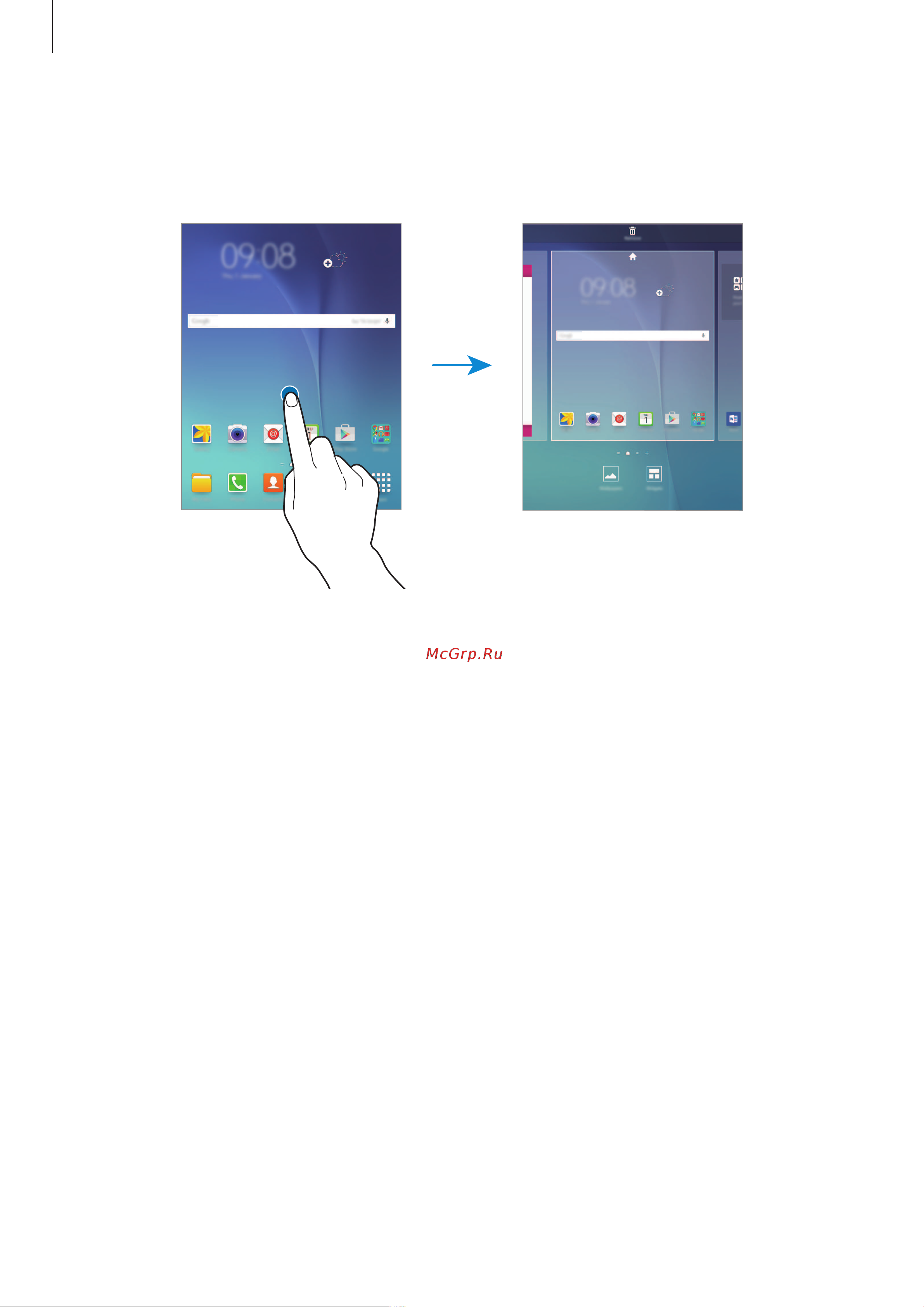 Samsung SM-T355 Galaxy Tab A 8.0 [20/106] Параметры главного экрана
