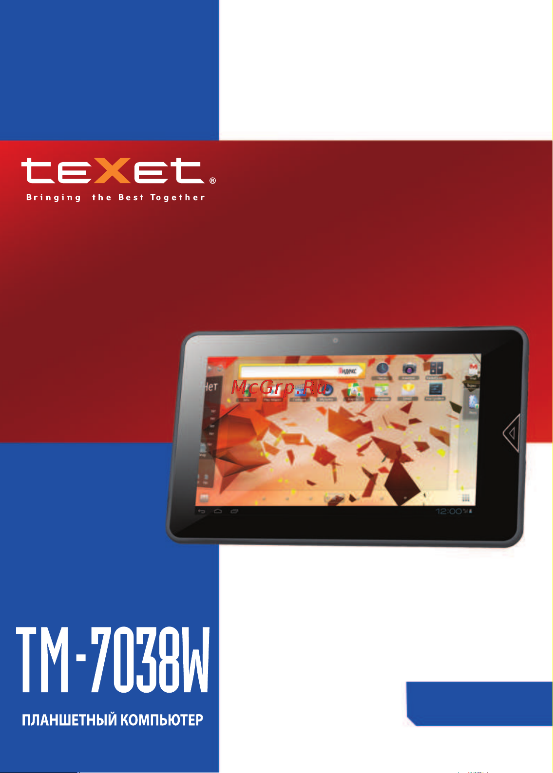 Texet TM-7038W Руководство по эксплуатации онлайн