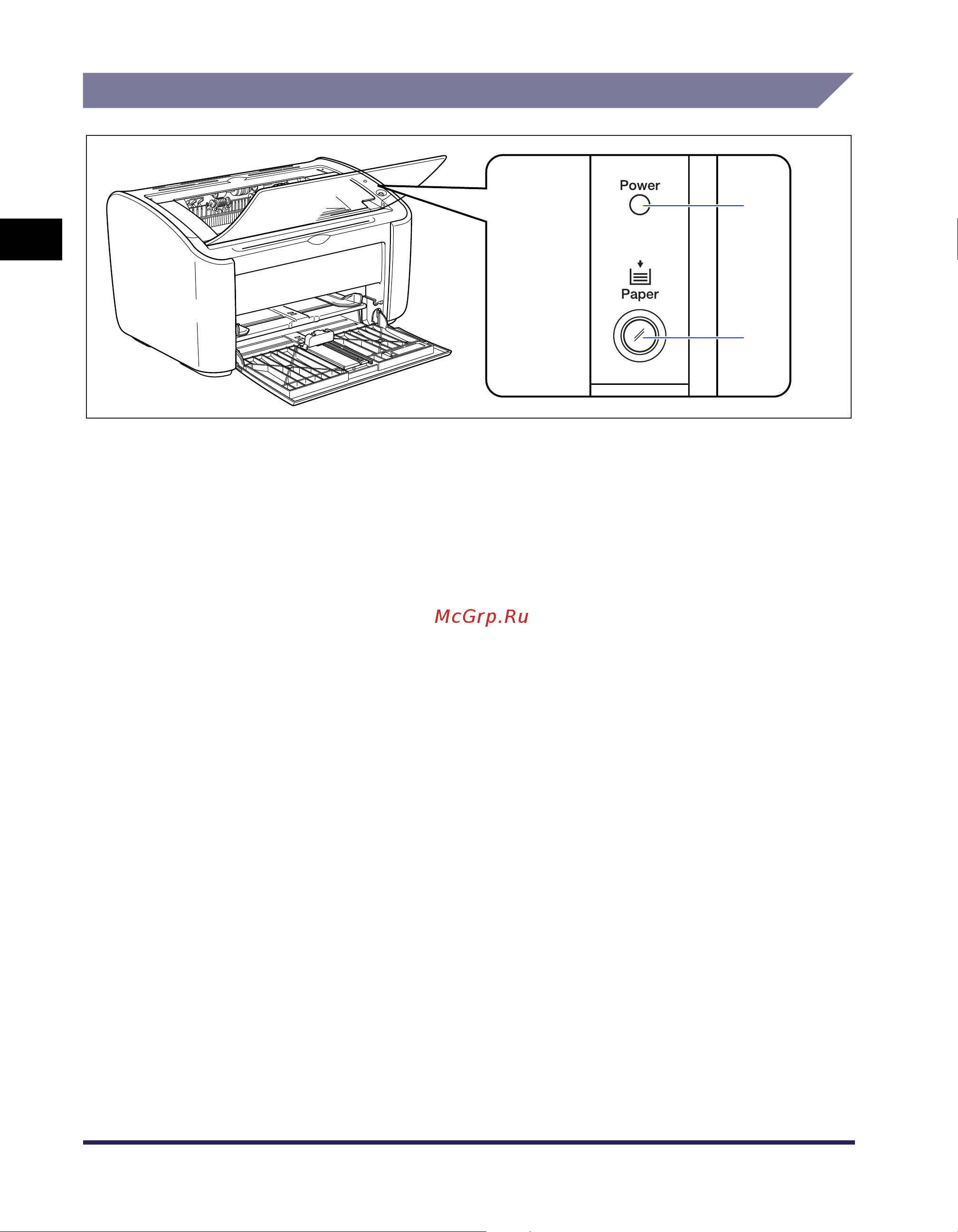 Canon i-SENSYS LBP2900 (i) [35/341] Индикаторы и клавиша paper