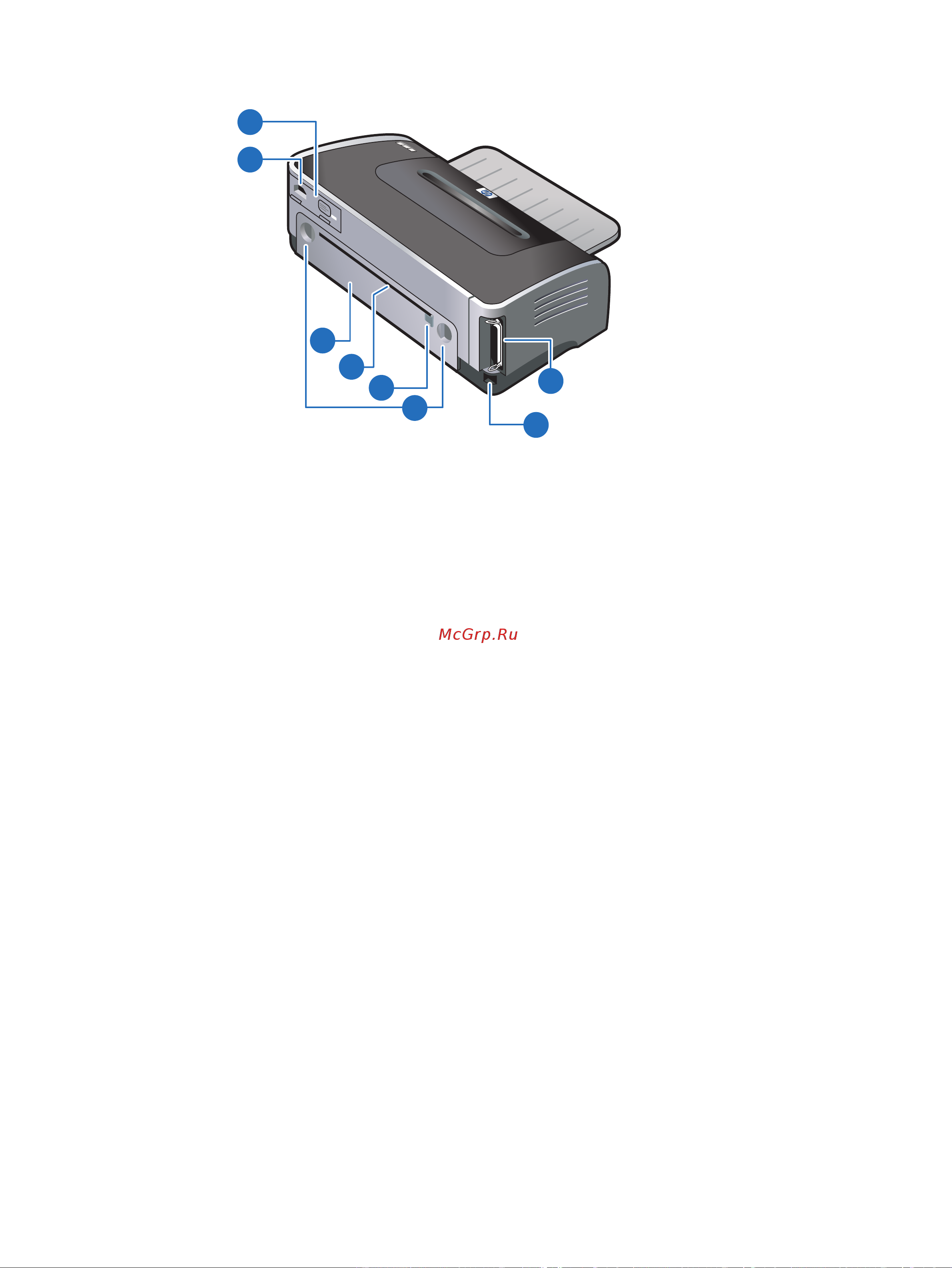HP Deskjet 9650 [13/136] Вид сзади