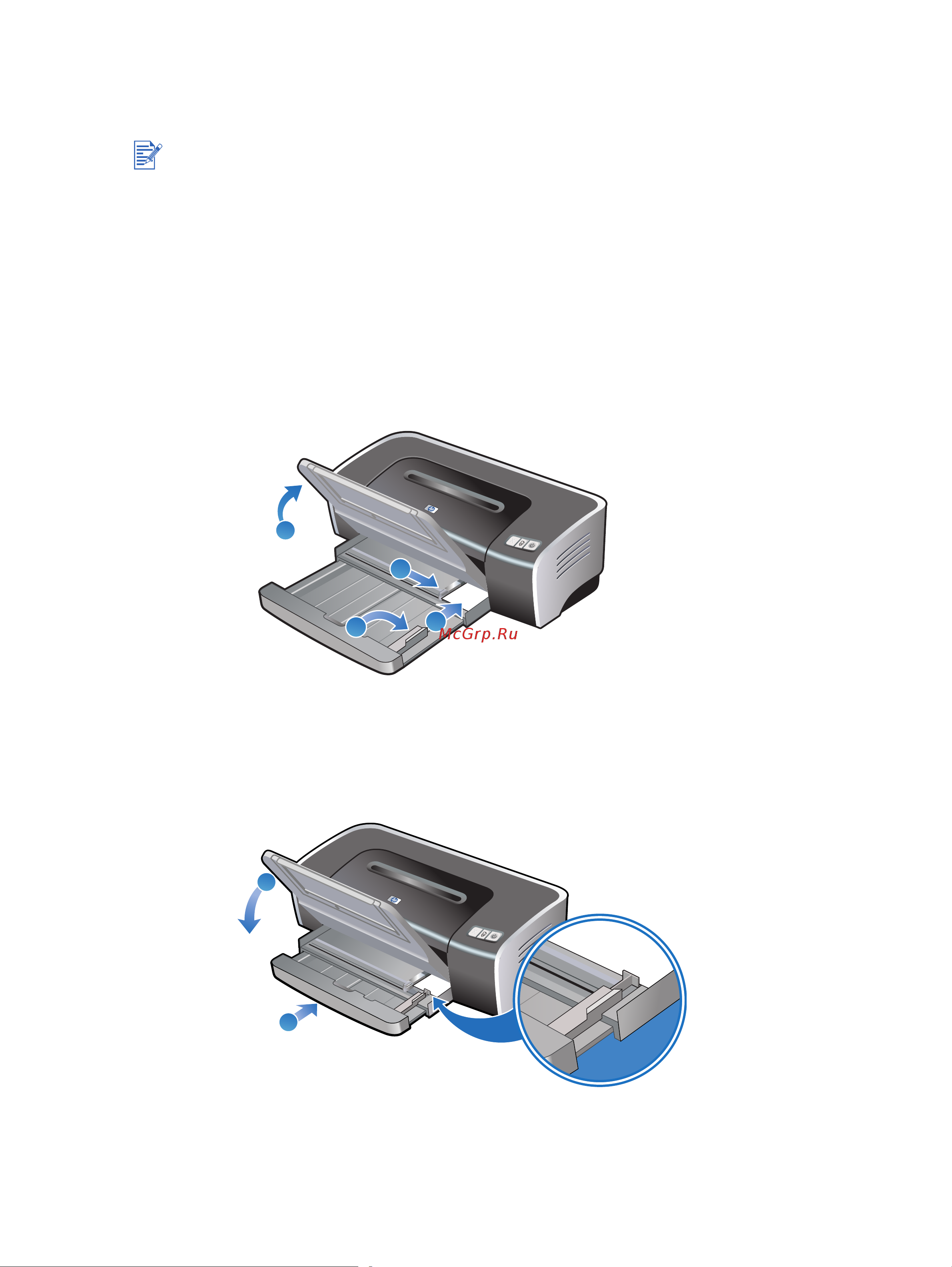 HP Deskjet 9670 [56/136] Печать на открытках и носителях небольшого размера