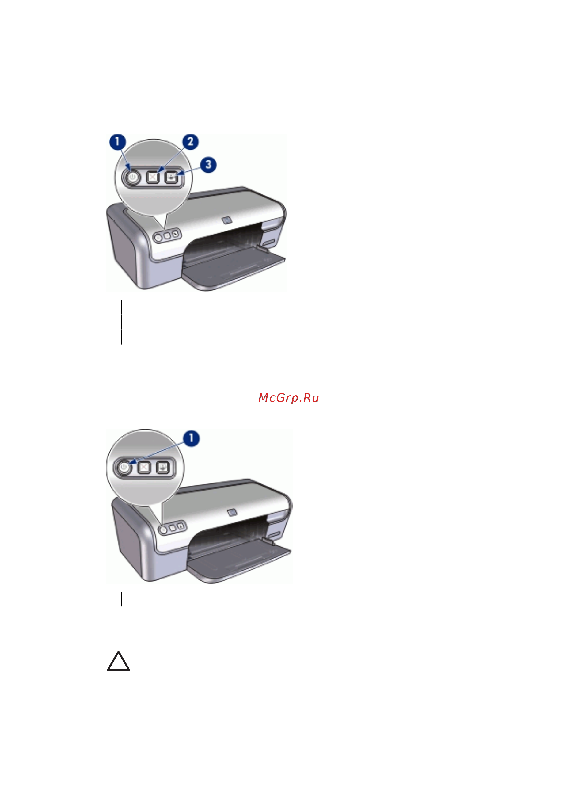 HP Deskjet D2360 (Windows 2000) [10/92] Кнопки и индикаторы