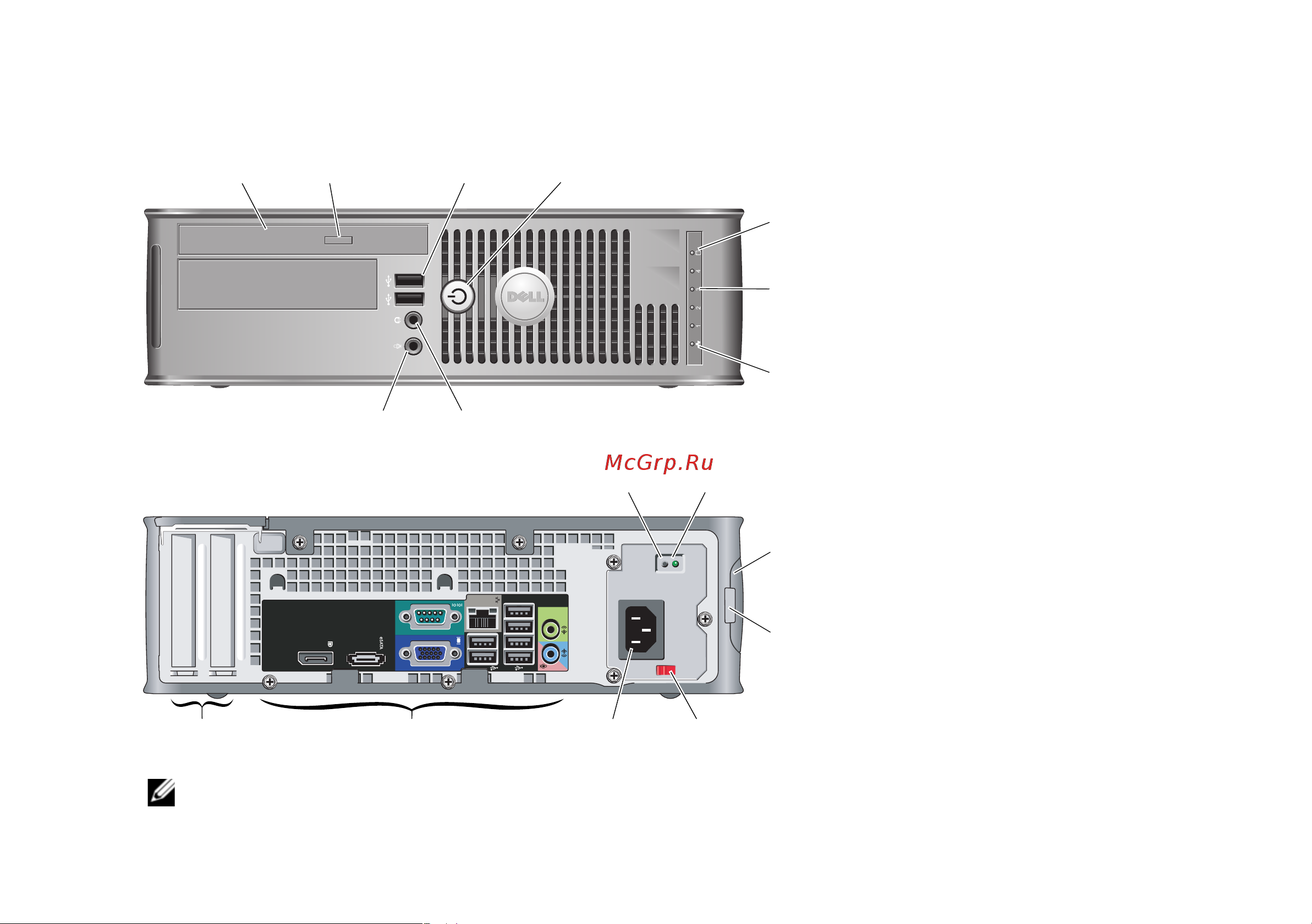 Dell OptiPlex 580 [3/10] Примечание