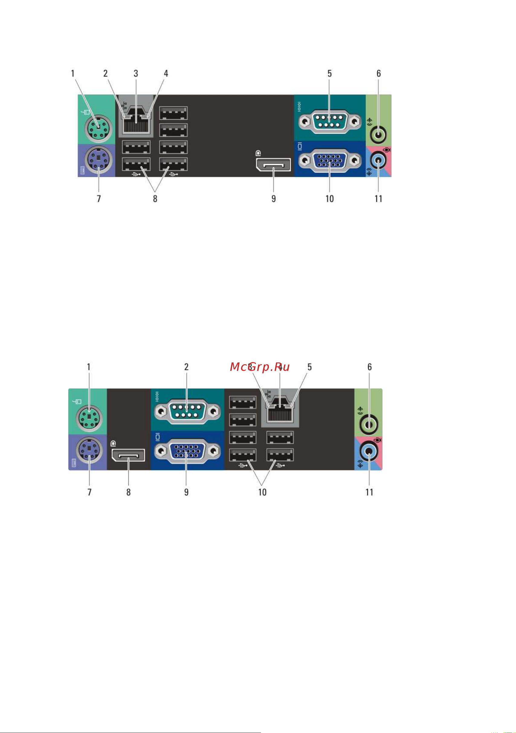 Dell OptiPlex 790 [5/14] Мини башня и настольный компьютер задняя панель